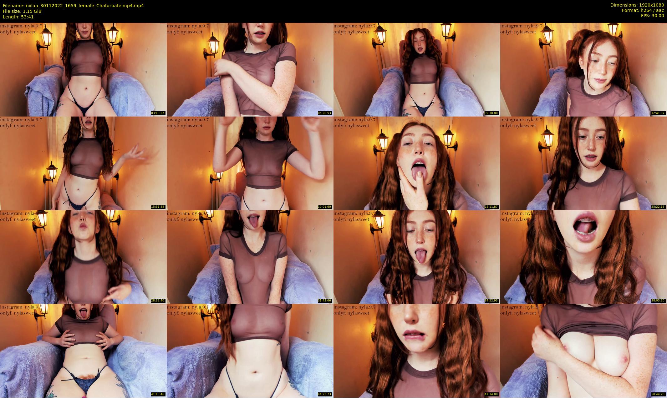 niilaa — 54 minute Chaturbate female cam show recording, 1080p, Nov 30, 2022