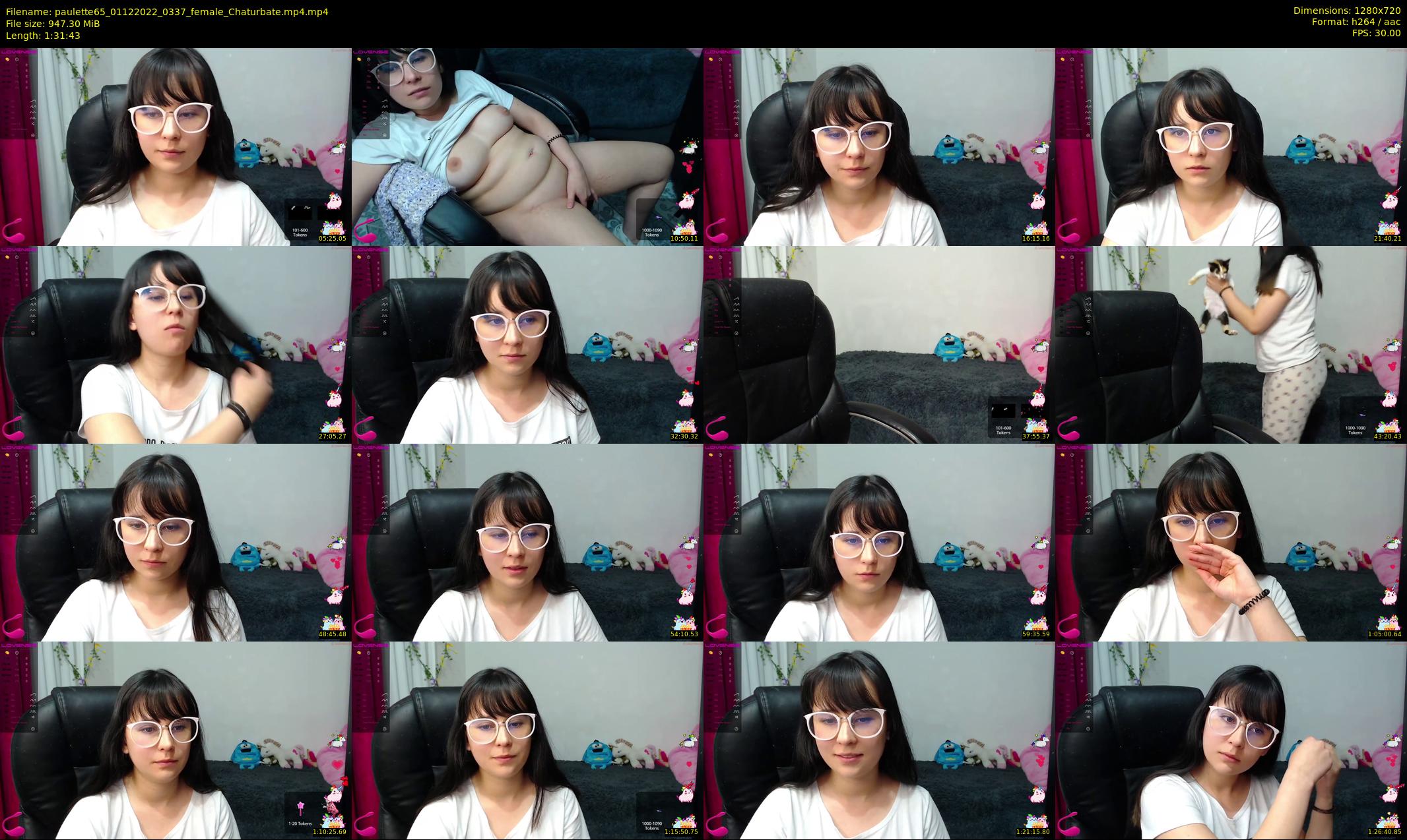 paulette65 — 92 minute Chaturbate female cam show recording, 720p, Dec 1, 2022