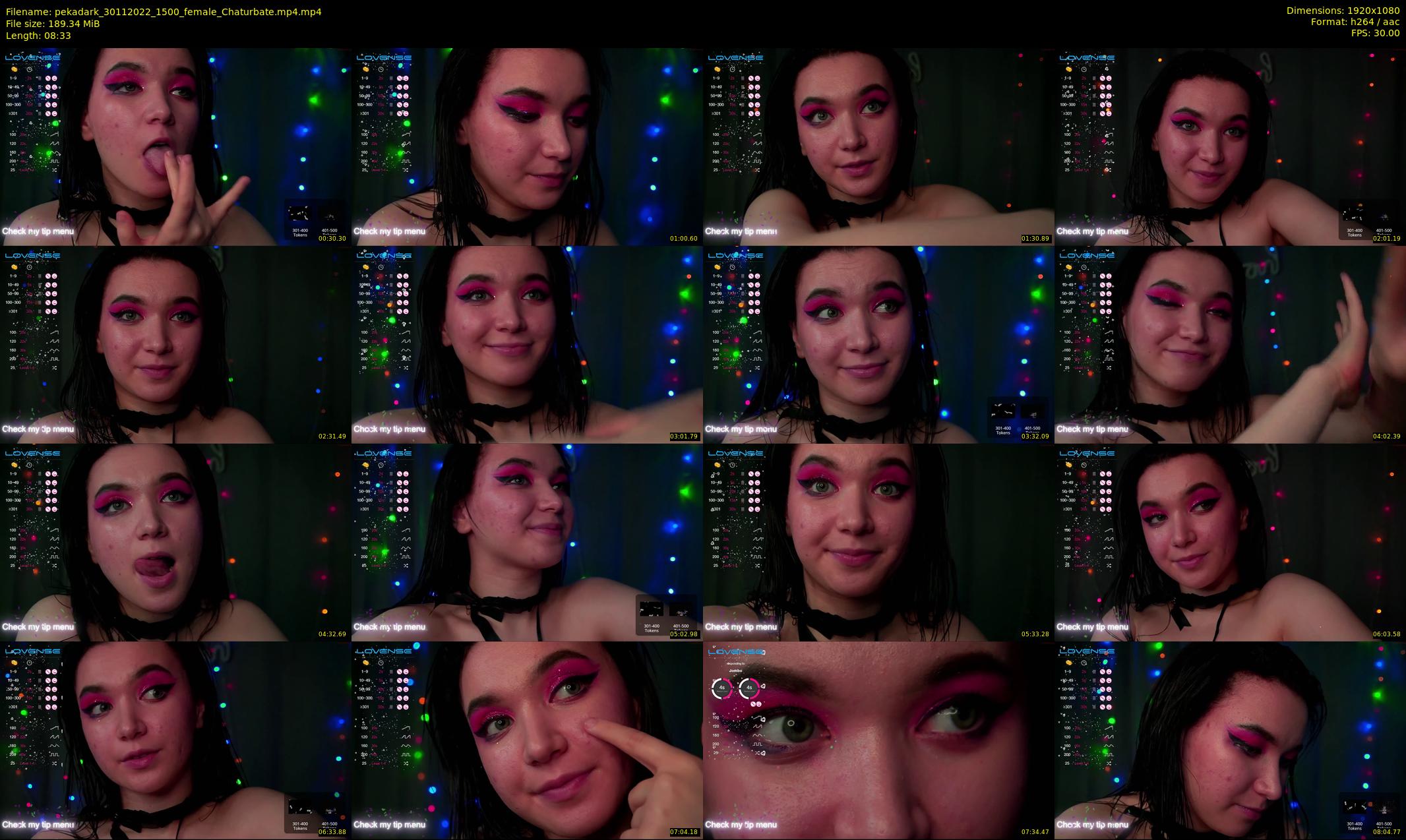 pekadark — 9 minute Chaturbate female cam show recording, 1080p, Nov 30, 2022
