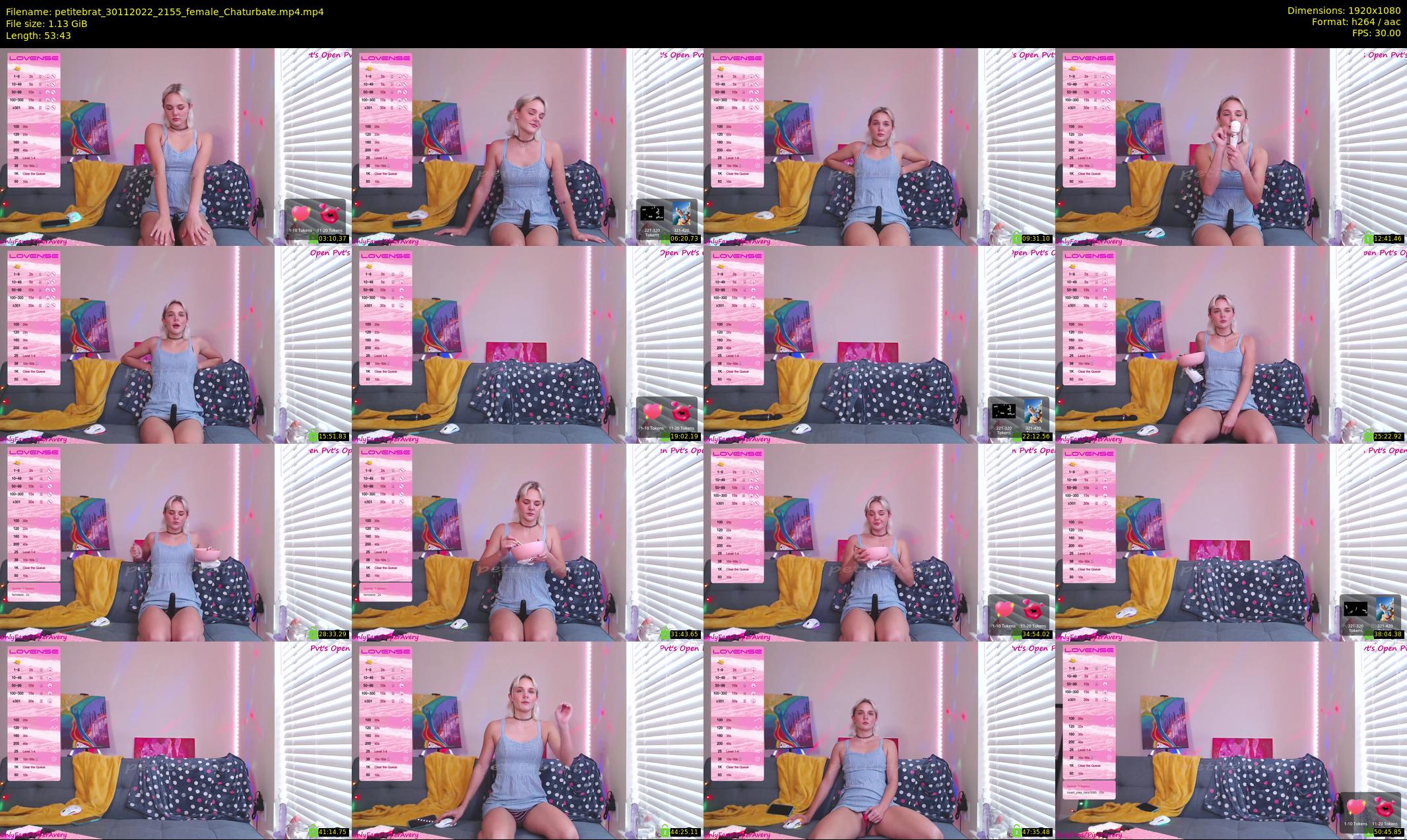 petitebrat — 54 minute Chaturbate female cam show recording, 1080p, Nov 30, 2022