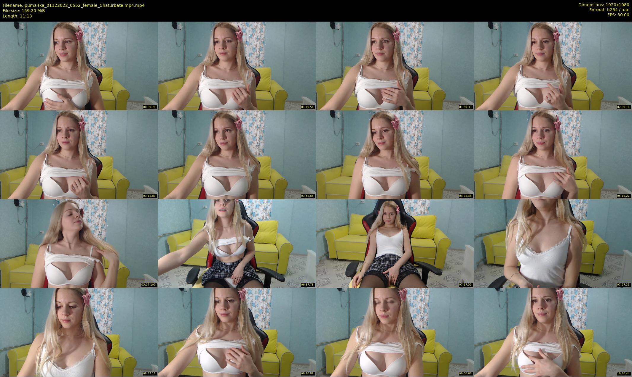 puma4ka — 12 minute Chaturbate female cam show recording, 1080p, Dec 1, 2022