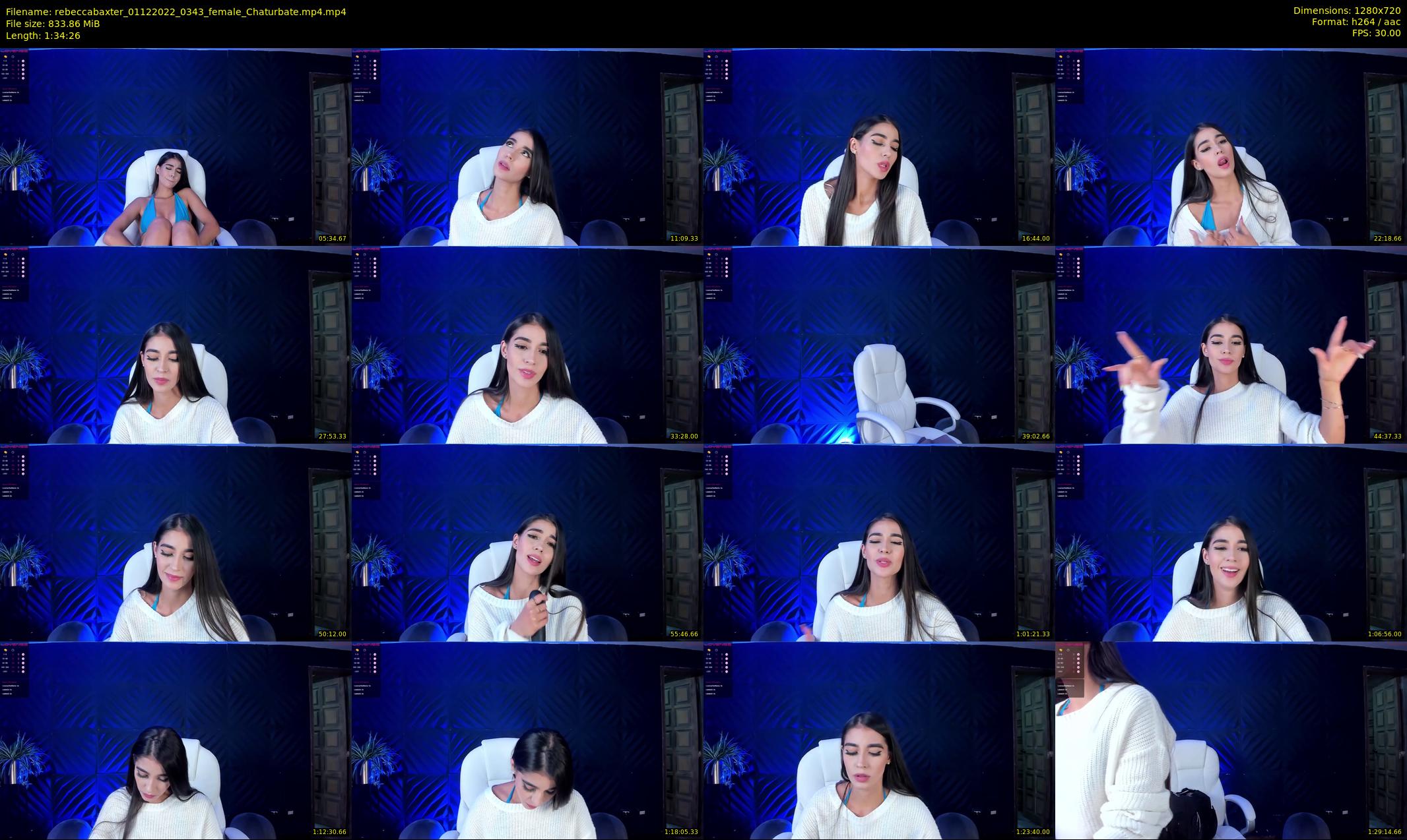 rebeccabaxter — 95 minute Chaturbate female cam show recording, 720p, Dec 1, 2022