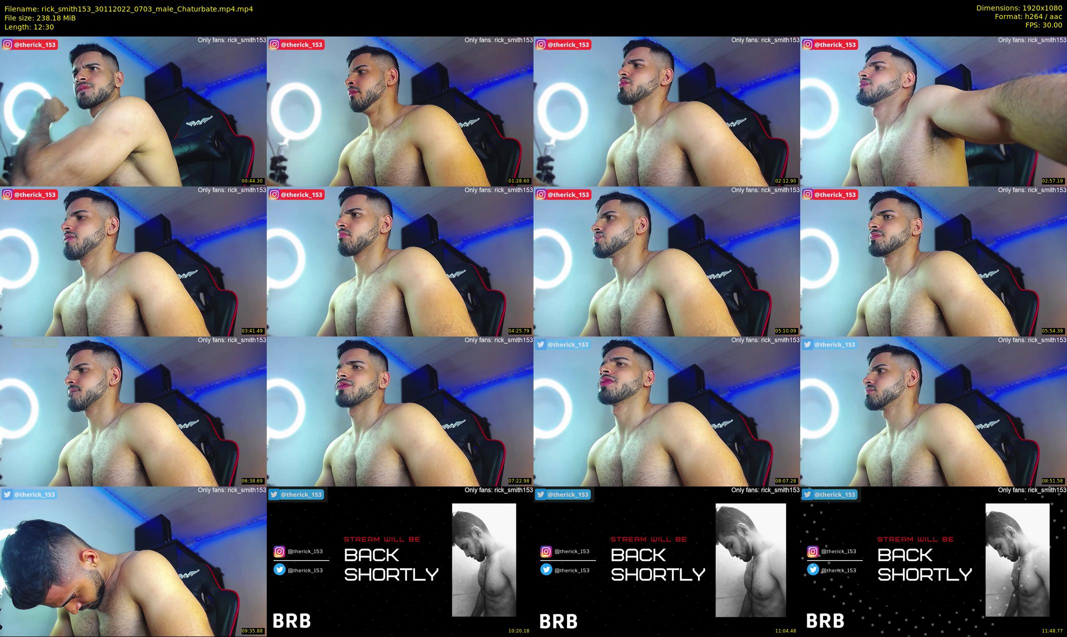 rick_smith153 — 13 minute Chaturbate male cam show recording, 1080p, Nov 30, 2022