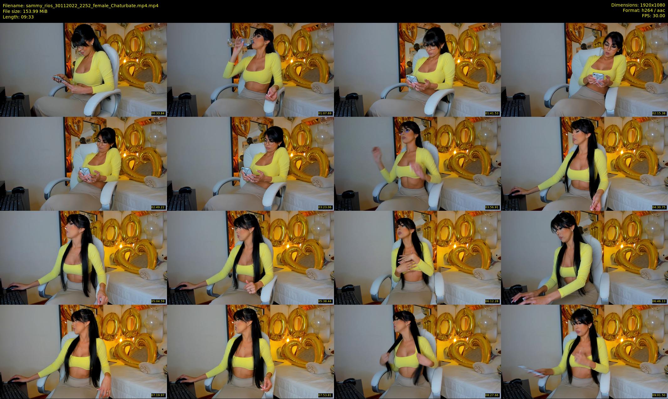 sammy_rios — 10 minute Chaturbate female cam show recording, 1080p, Nov 30, 2022