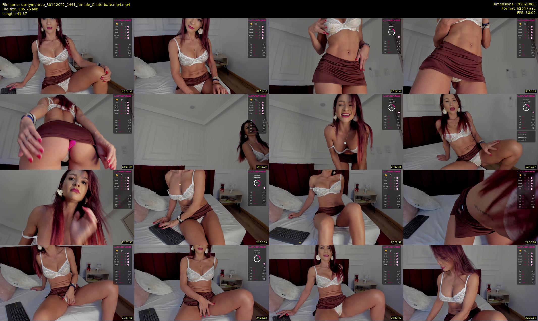 saraymonroe — 42 minute Chaturbate female cam show recording, 1080p, Nov 30, 2022