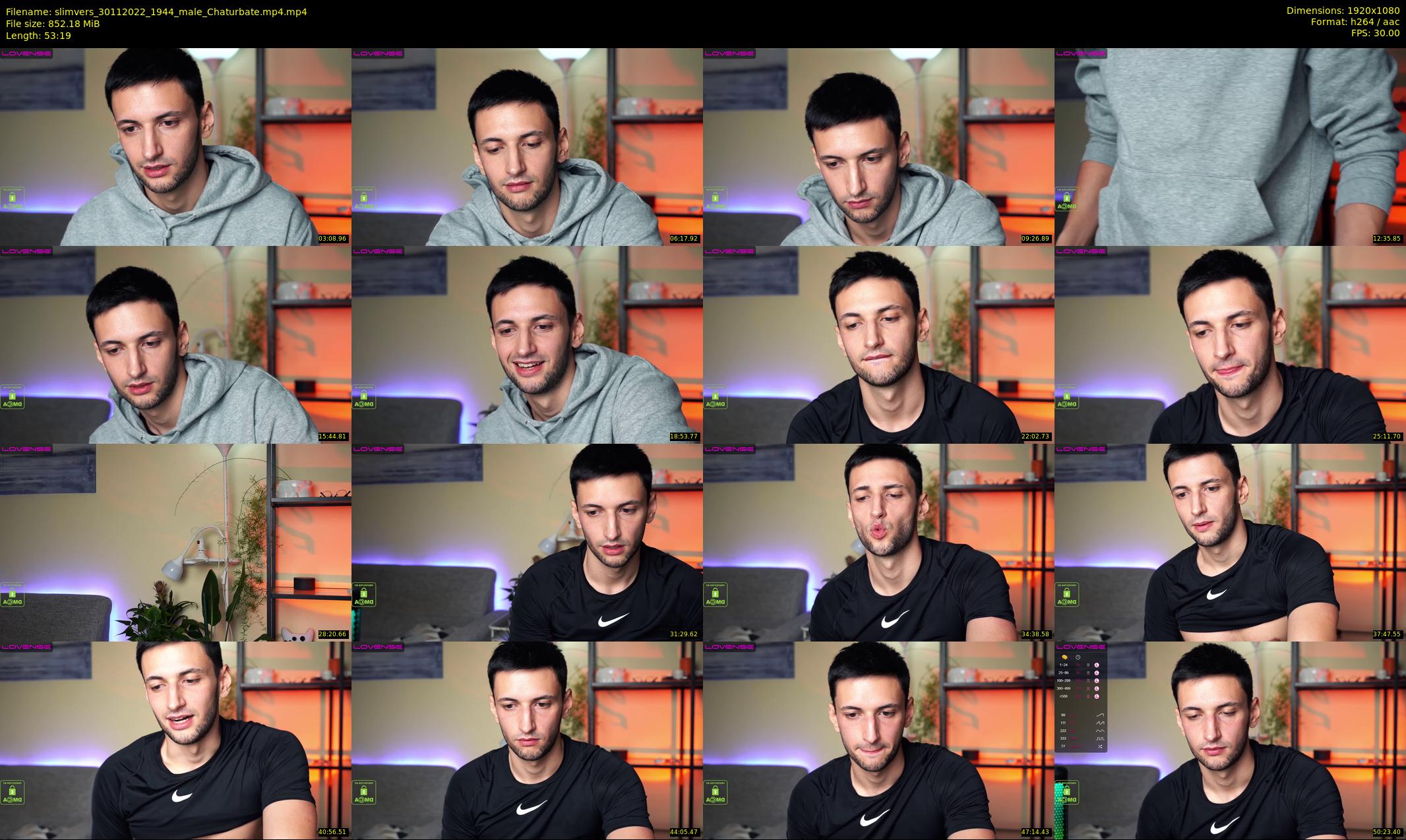 slimvers — 54 minute Chaturbate male cam show recording, 1080p, Nov 30, 2022