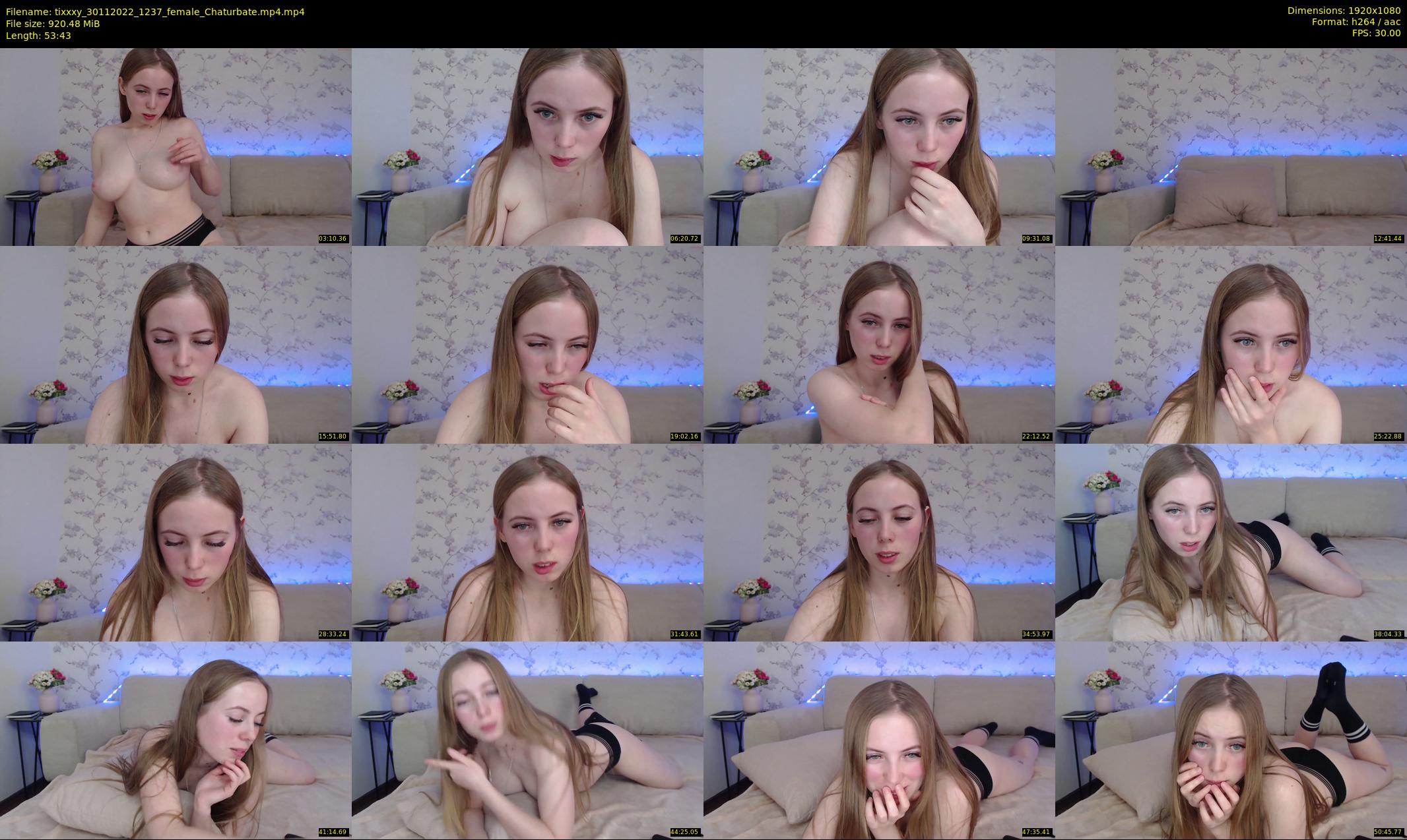 tixxxy — 54 minute Chaturbate female cam show recording, 1080p, Nov 30, 2022