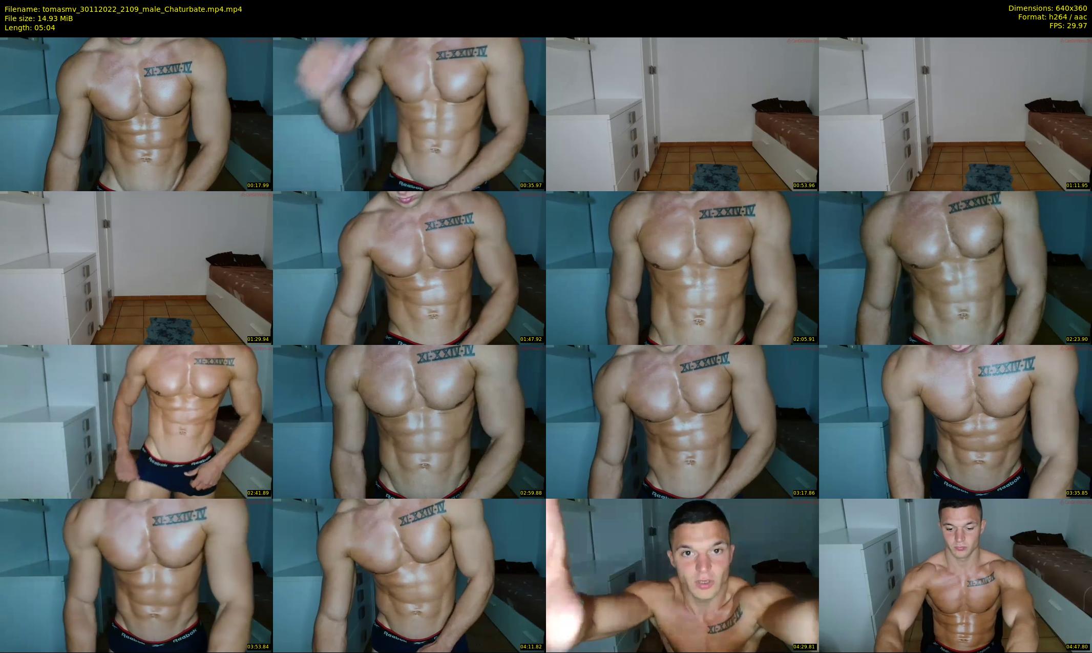 tomasmv — 6 minute Chaturbate male cam show recording, 360p, Nov 30, 2022