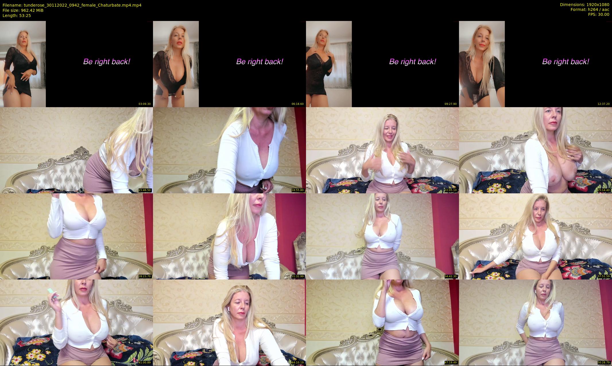 tunderose — 54 minute Chaturbate female cam show recording, 1080p, Nov 30, 2022