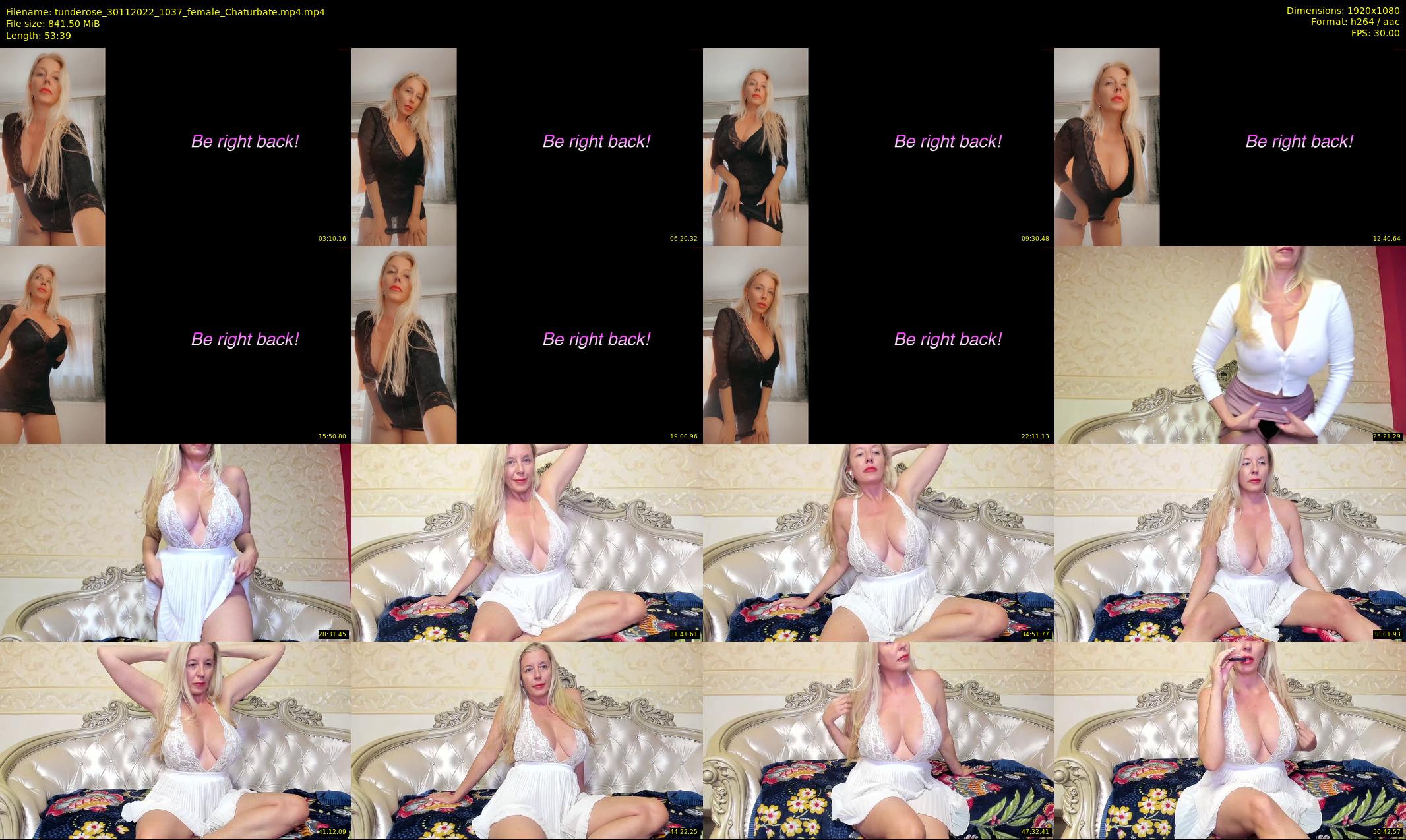 tunderose — 54 minute Chaturbate female cam show recording, 1080p, Nov 30, 2022