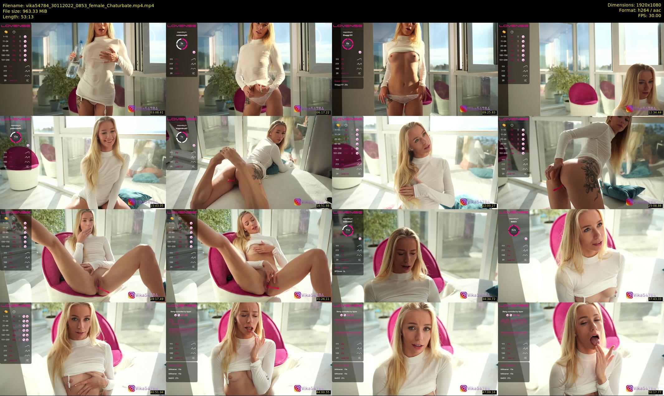 vika54784 — 54 minute Chaturbate female cam show recording, 1080p, Nov 30, 2022