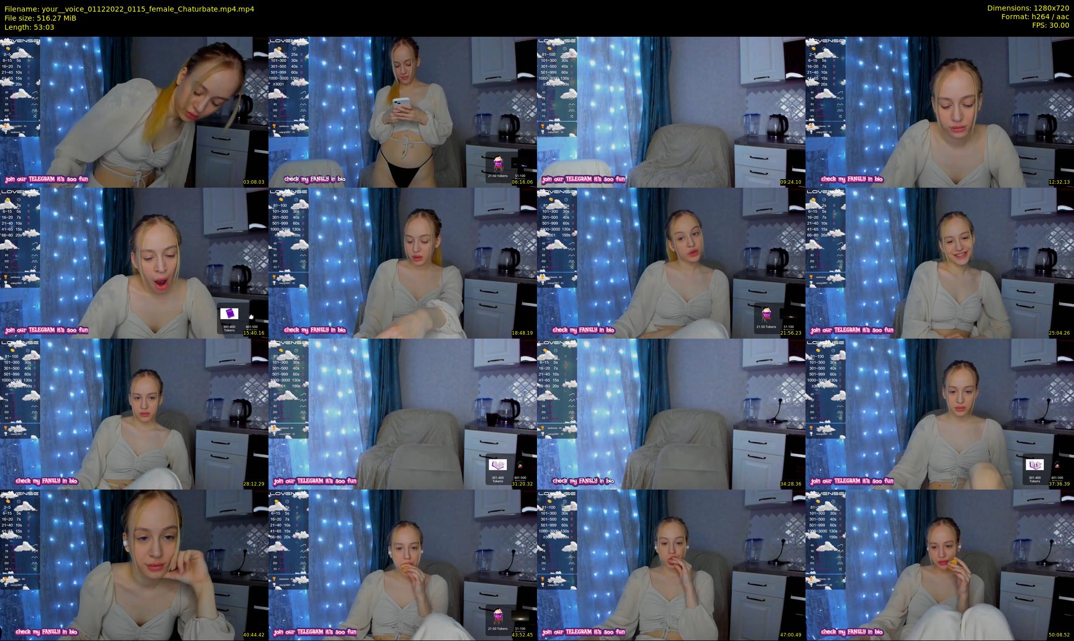 your__voice — 54 minute Chaturbate female cam show recording, 720p, Dec 1, 2022