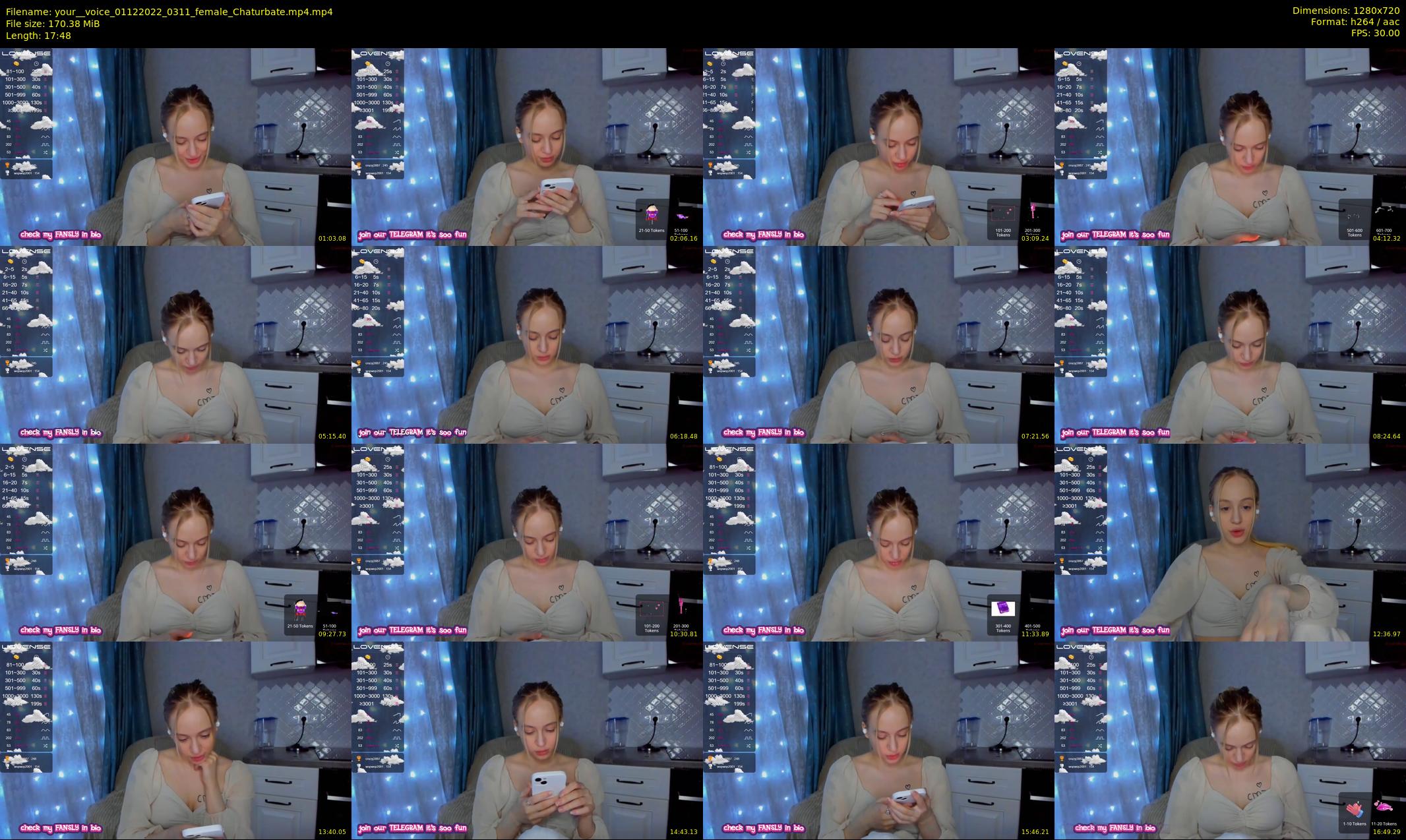 your__voice — 18 minute Chaturbate female cam show recording, 720p, Dec 1, 2022