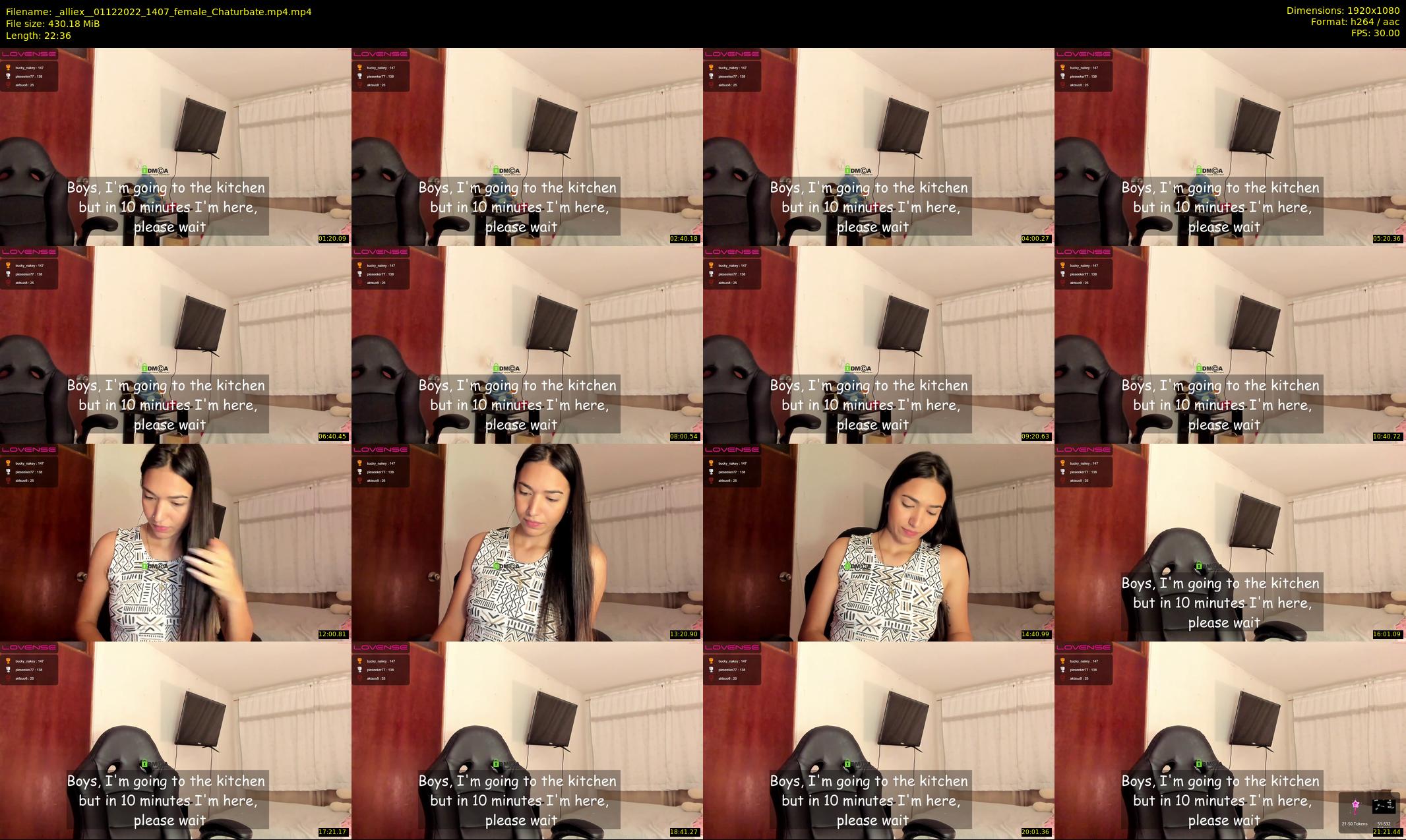 _alliex_ — 23 minute Chaturbate female cam show recording, 1080p, Dec 1, 2022