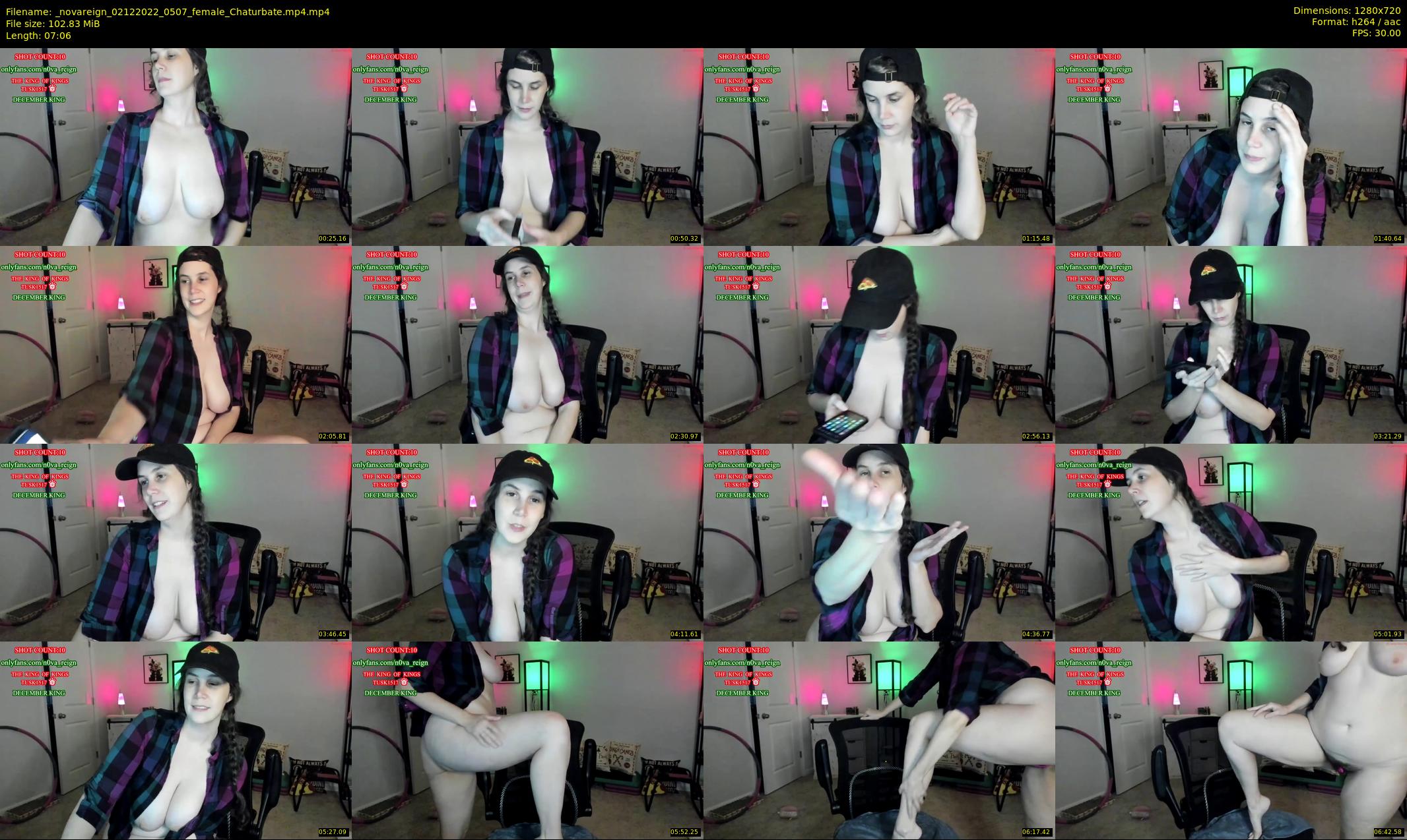 _novareign — 8 minute Chaturbate female cam show recording, 720p, Dec 2, 2022