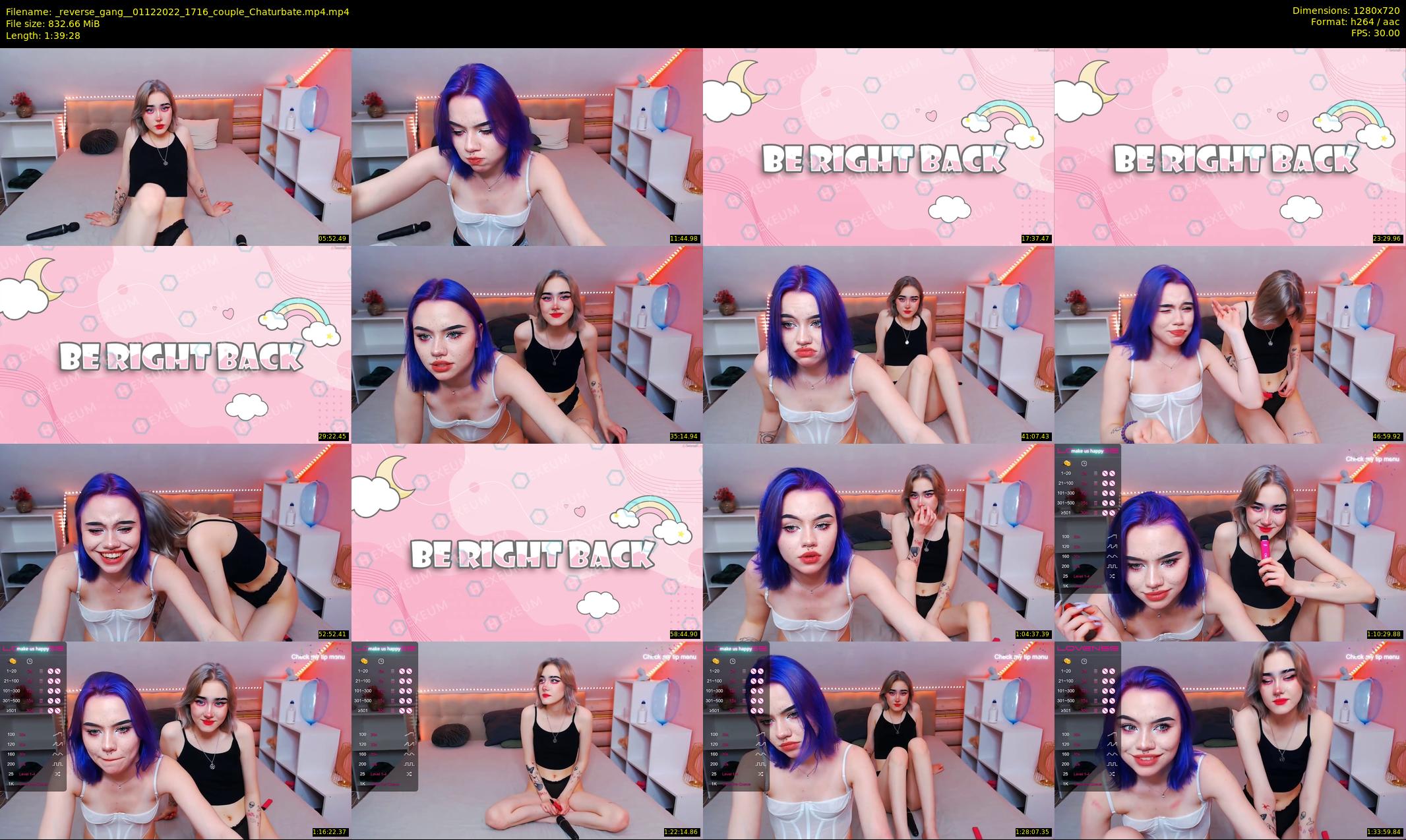 _reverse_gang_ — 100 minute Chaturbate couple cam show recording, 720p, Dec 1, 2022