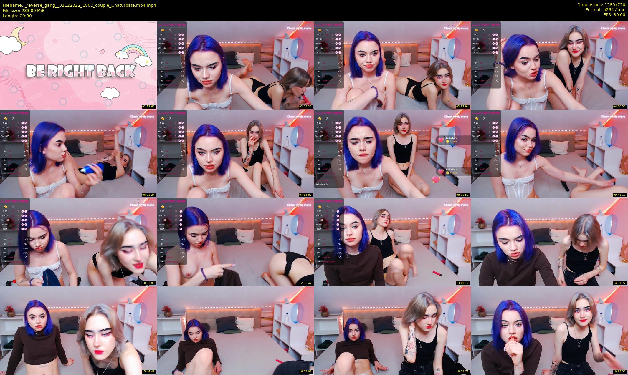 _reverse_gang_ — 21 minute Chaturbate couple cam show recording, 720p, Dec 1, 2022