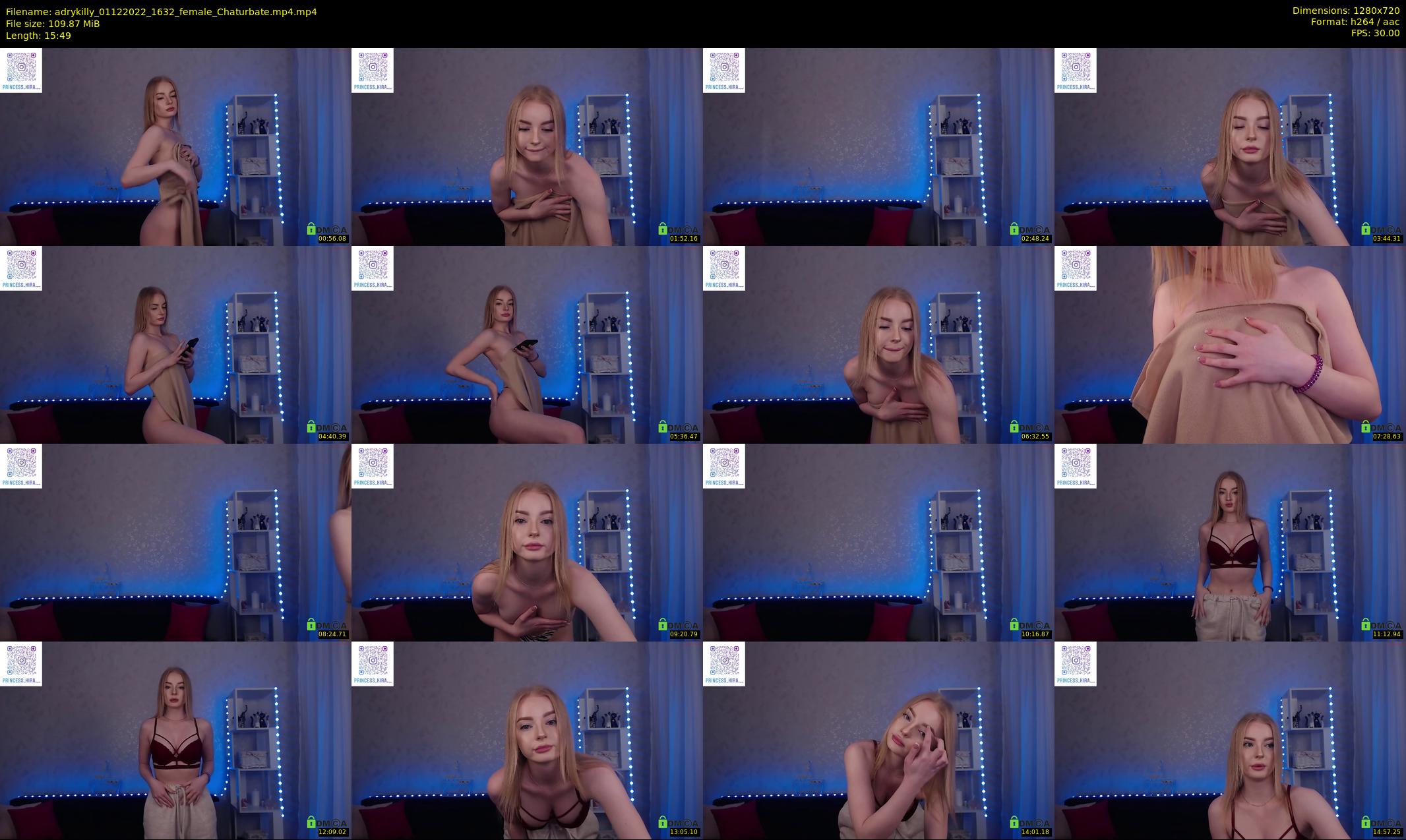 adrykilly — 16 minute Chaturbate female cam show recording, 720p, Dec 1, 2022