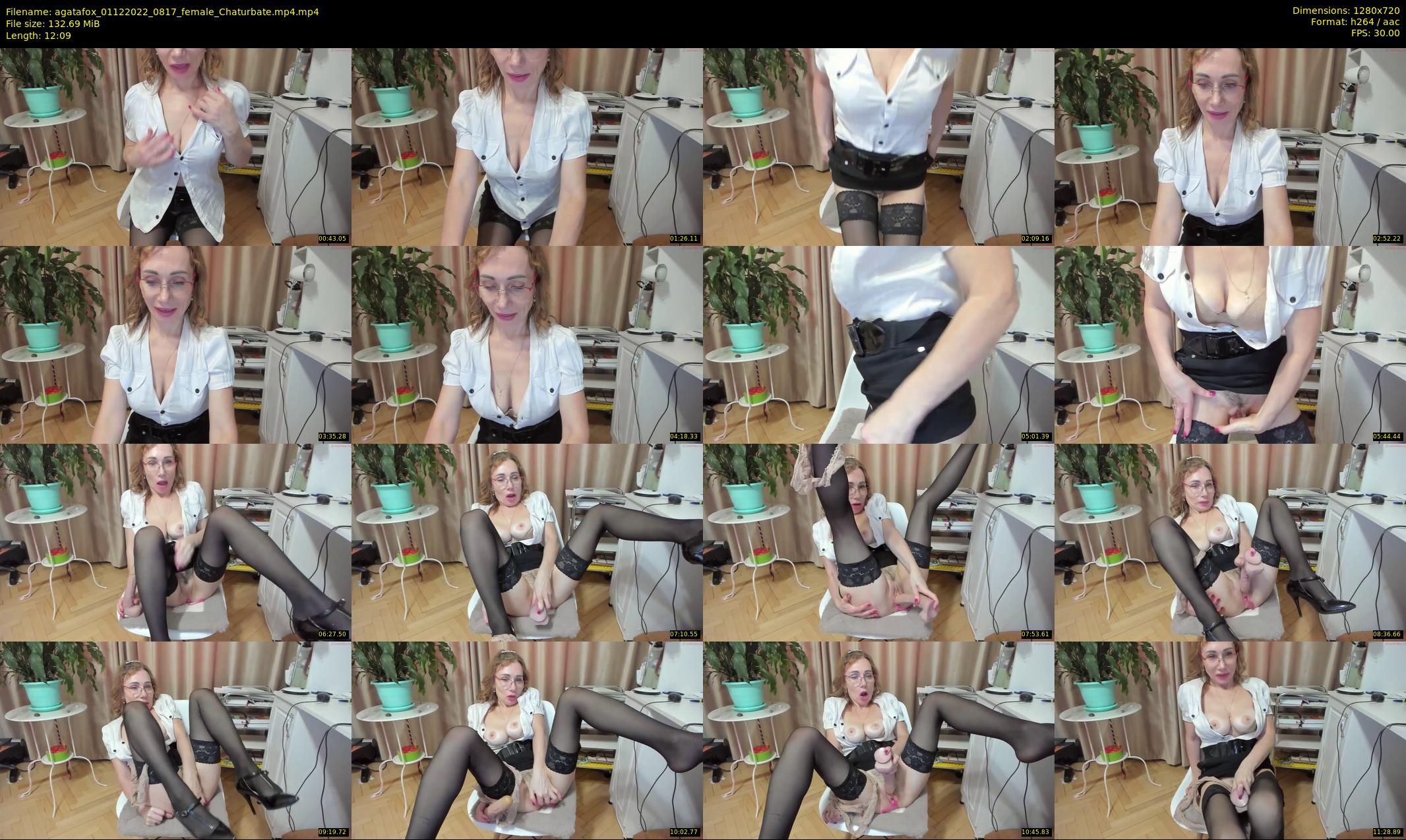 agatafox — 13 minute Chaturbate female cam show recording, 720p, Dec 1, 2022