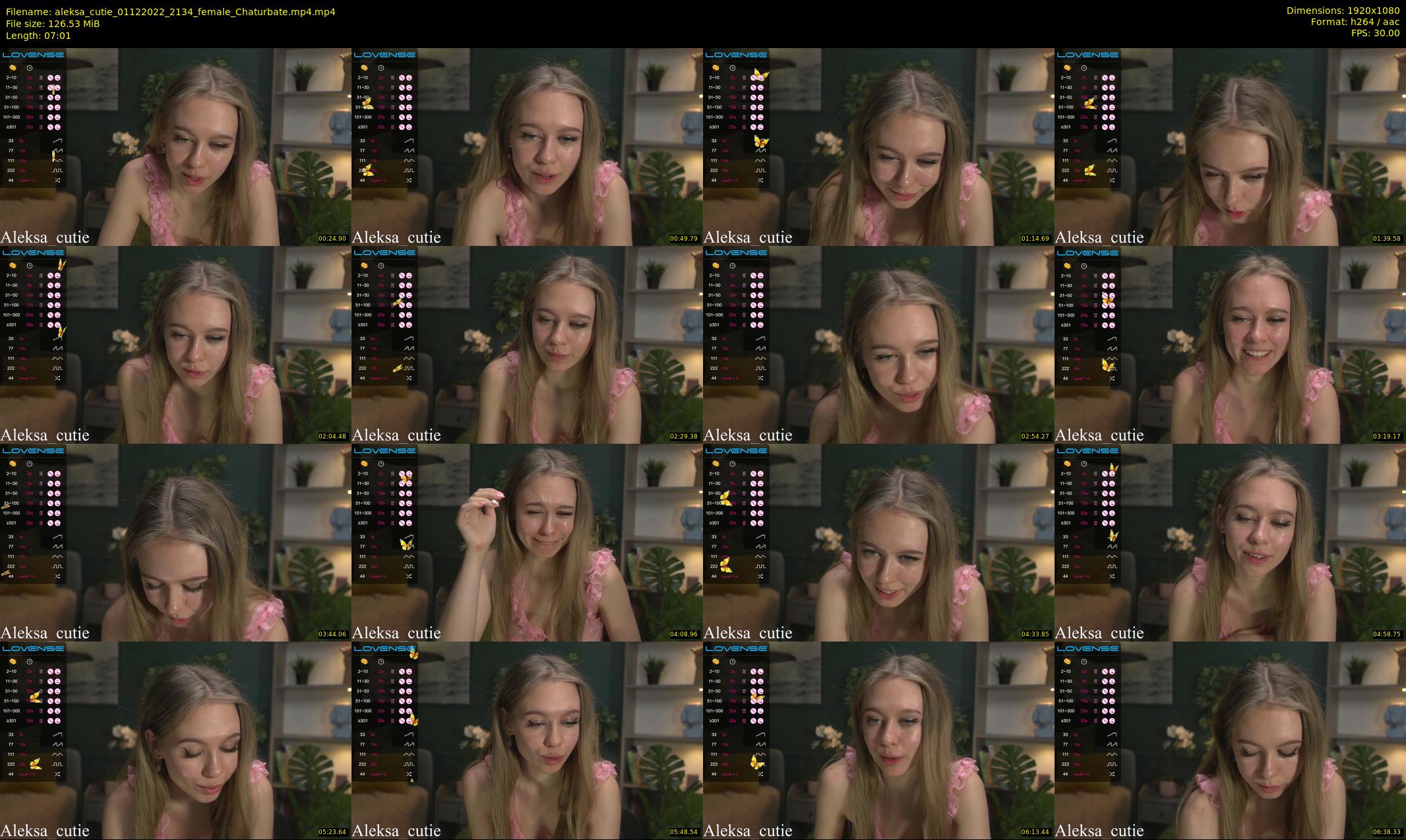 aleksa_cutie — 8 minute Chaturbate female cam show recording, 1080p, Dec 1, 2022