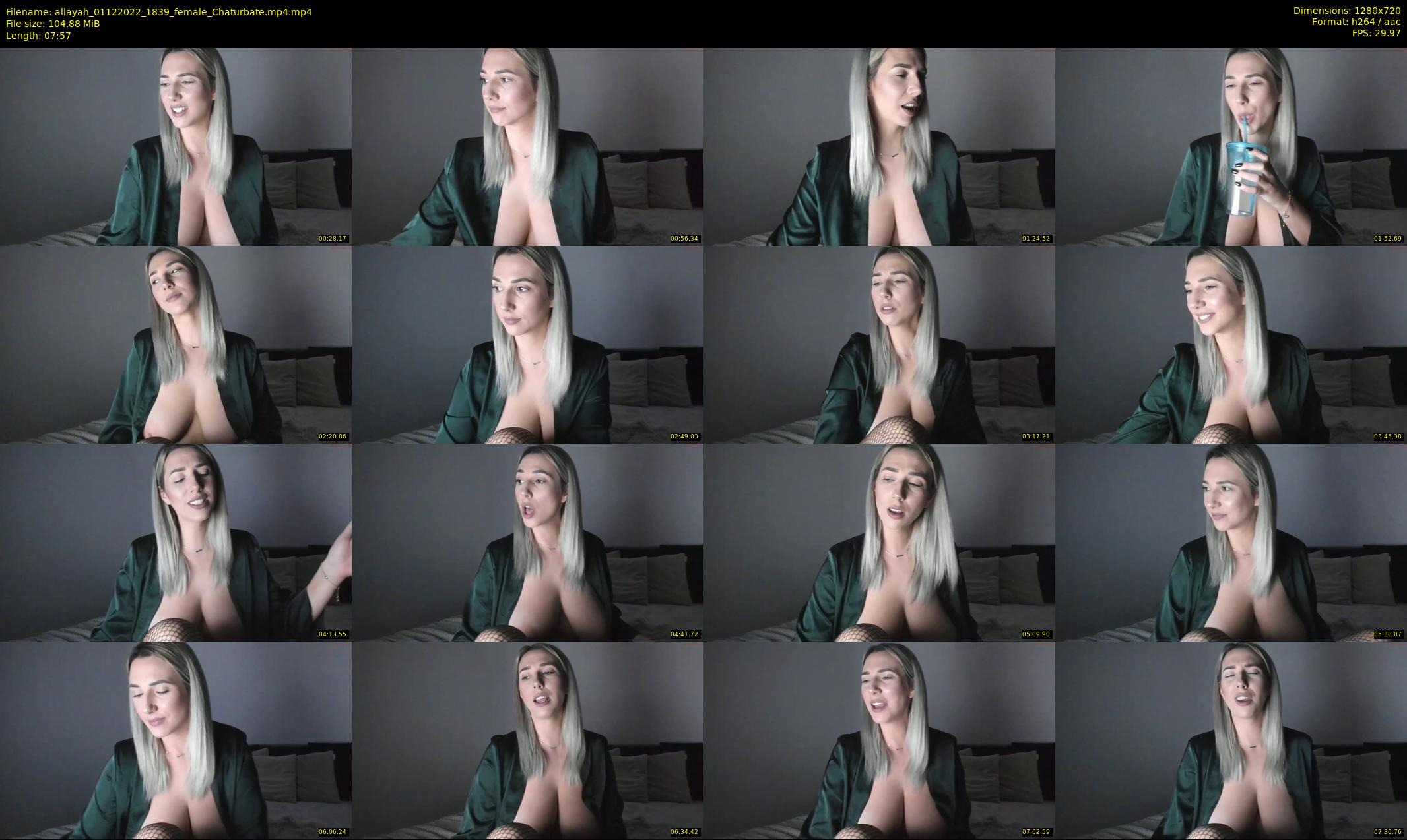 allayah — 8 minute Chaturbate female cam show recording, 720p, Dec 1, 2022