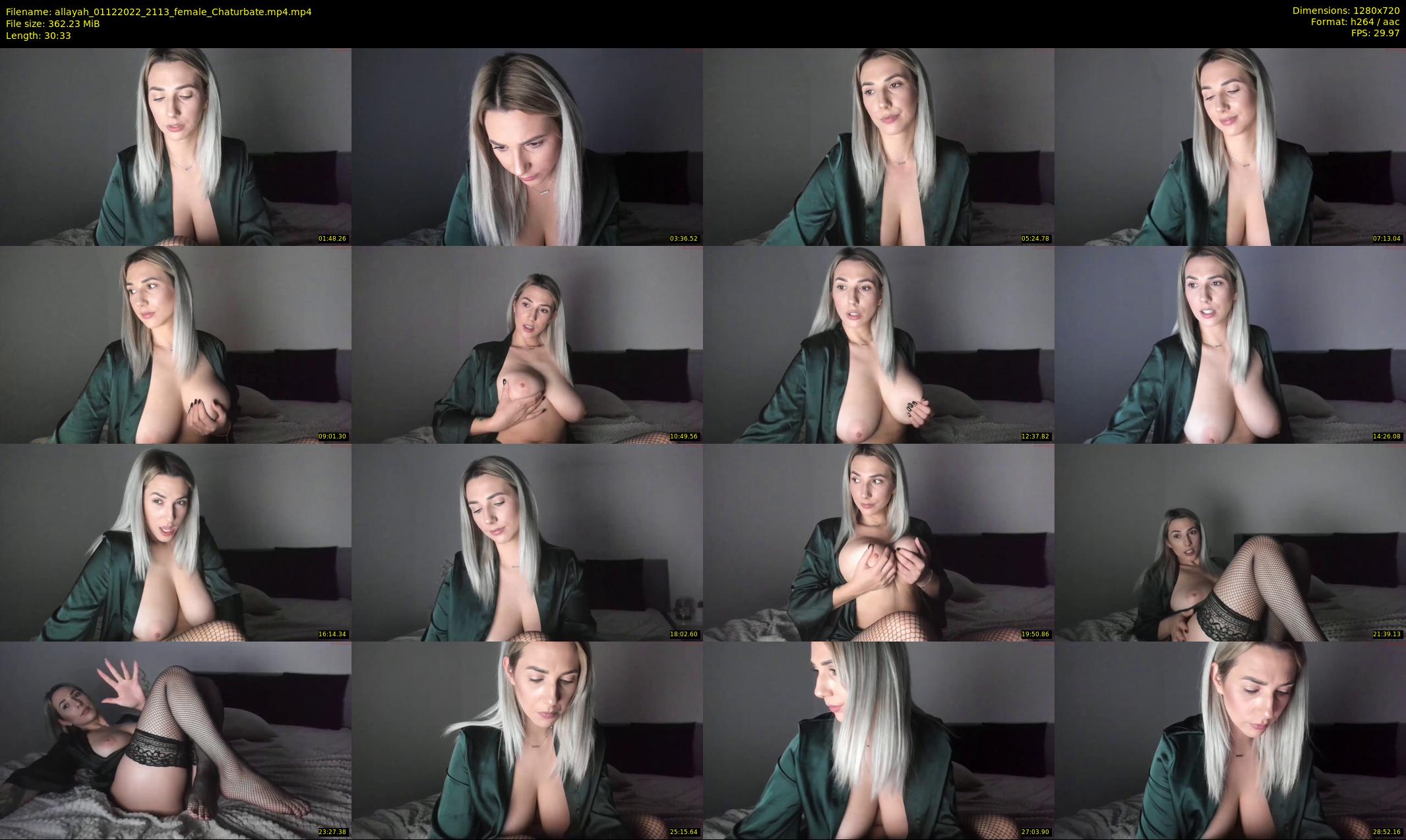 allayah — 31 minute Chaturbate female cam show recording, 720p, Dec 1, 2022