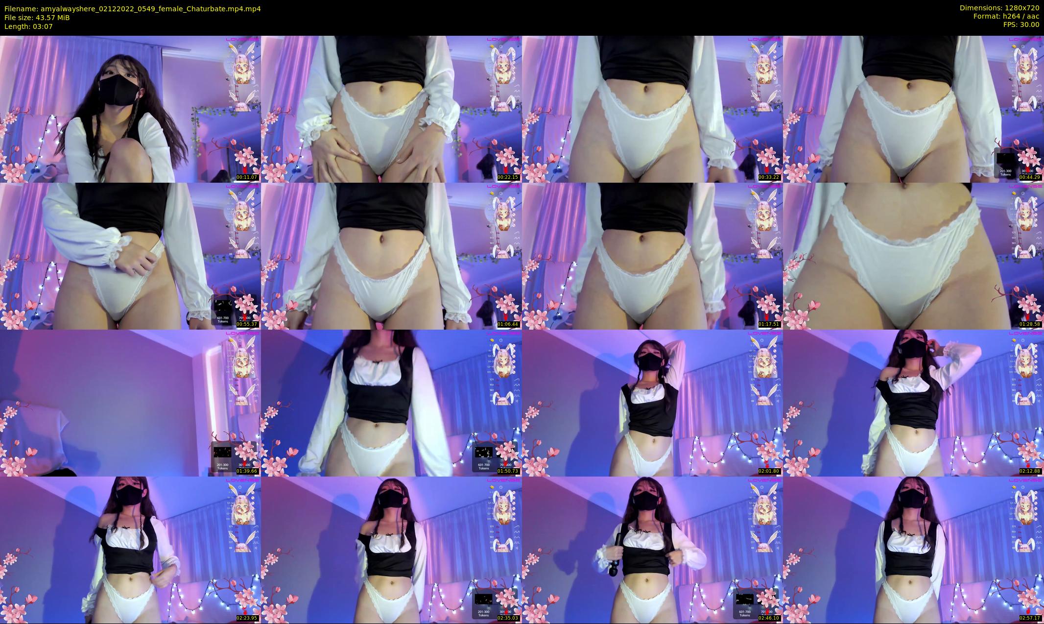 amyalwayshere — 4 minute Chaturbate female cam show recording, 720p, Dec 2, 2022