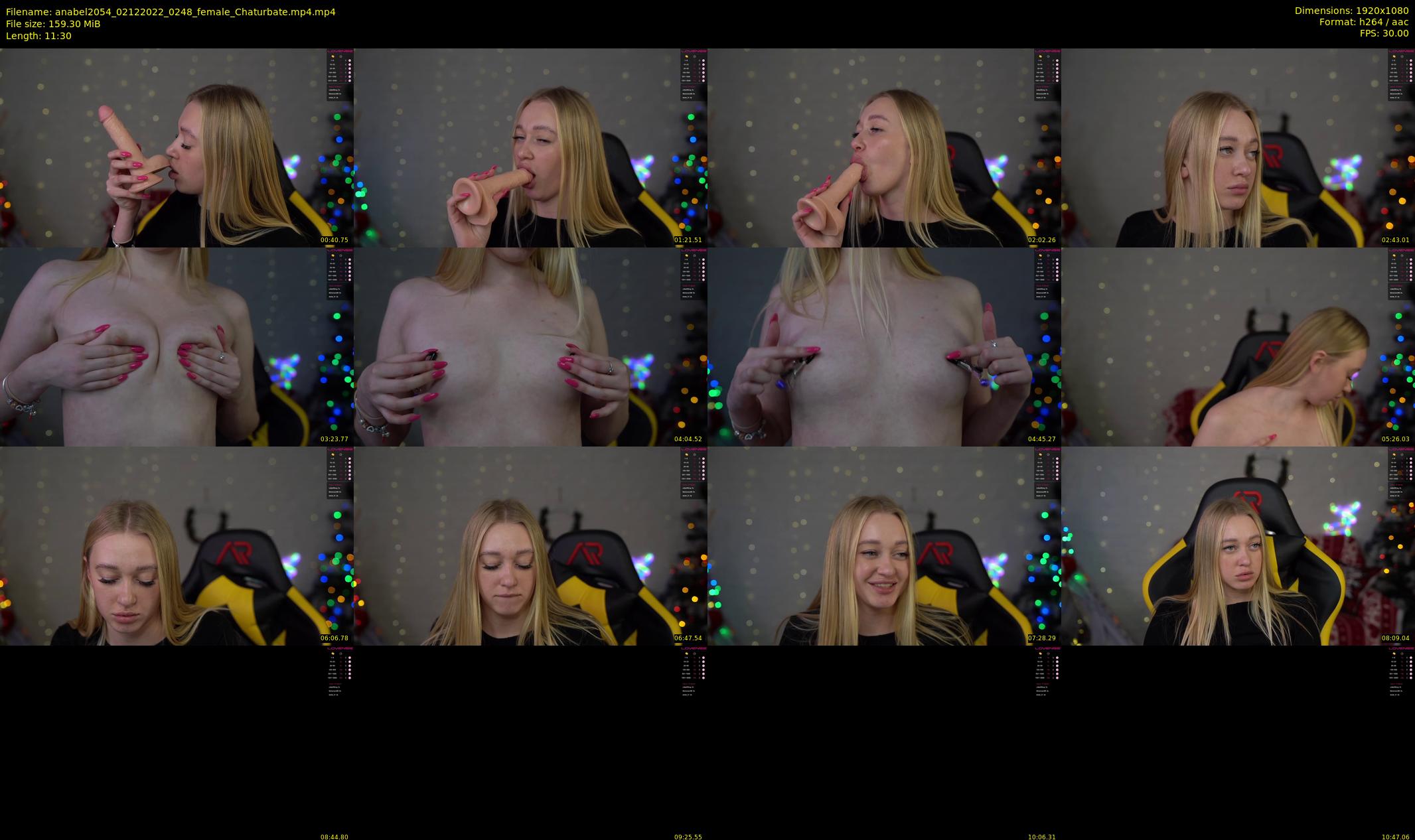 anabel2054 — 12 minute Chaturbate female cam show recording, 1080p, Dec 2, 2022
