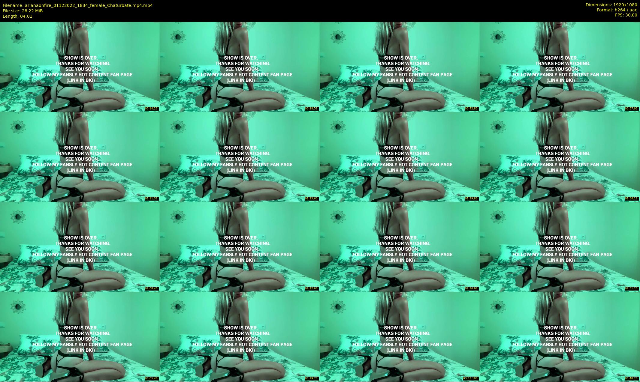 arianaonfire — 5 minute Chaturbate couple cam show recording, 1080p, Dec 1, 2022