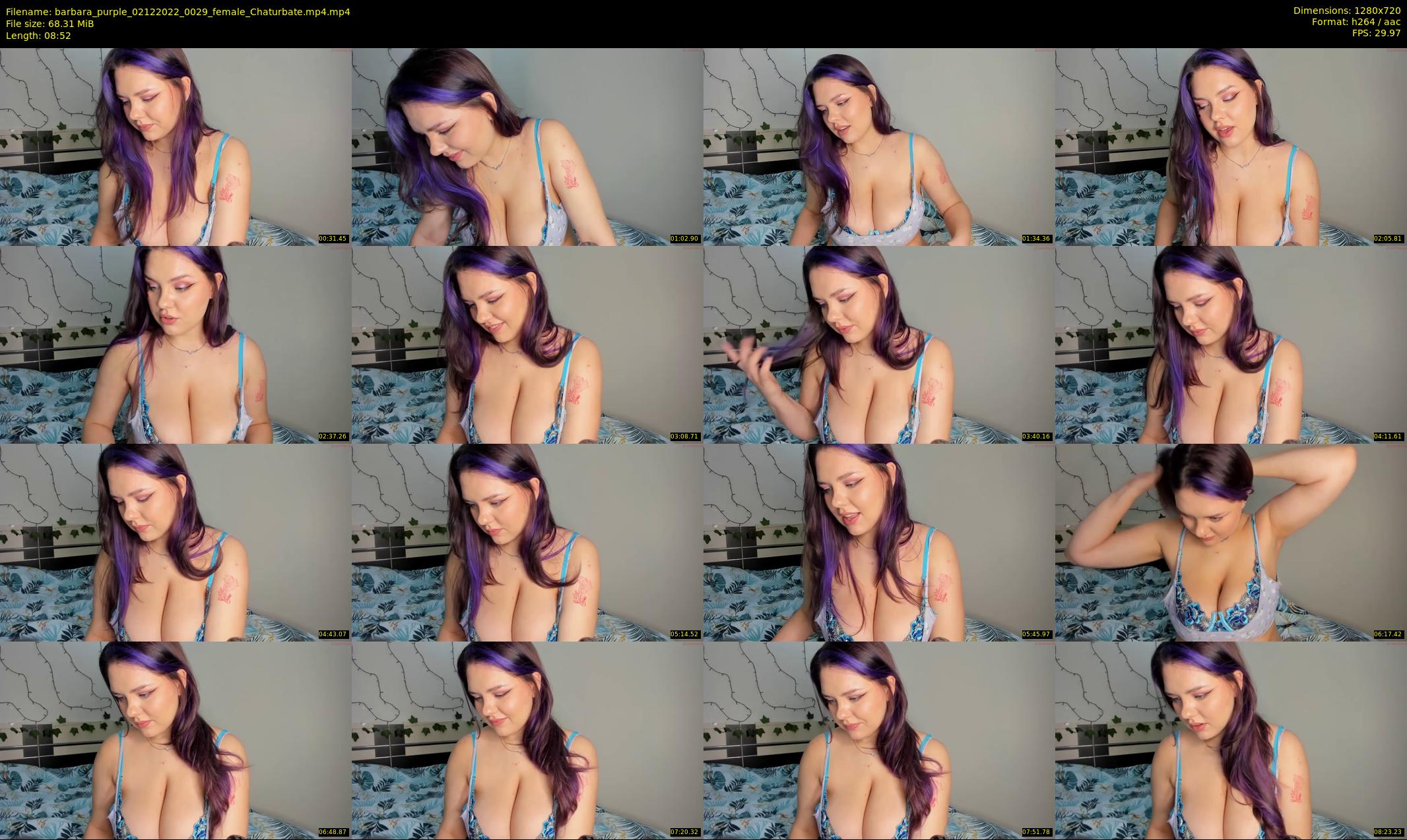 barbara_purple — 9 minute Chaturbate female cam show recording, 720p, Dec 2, 2022