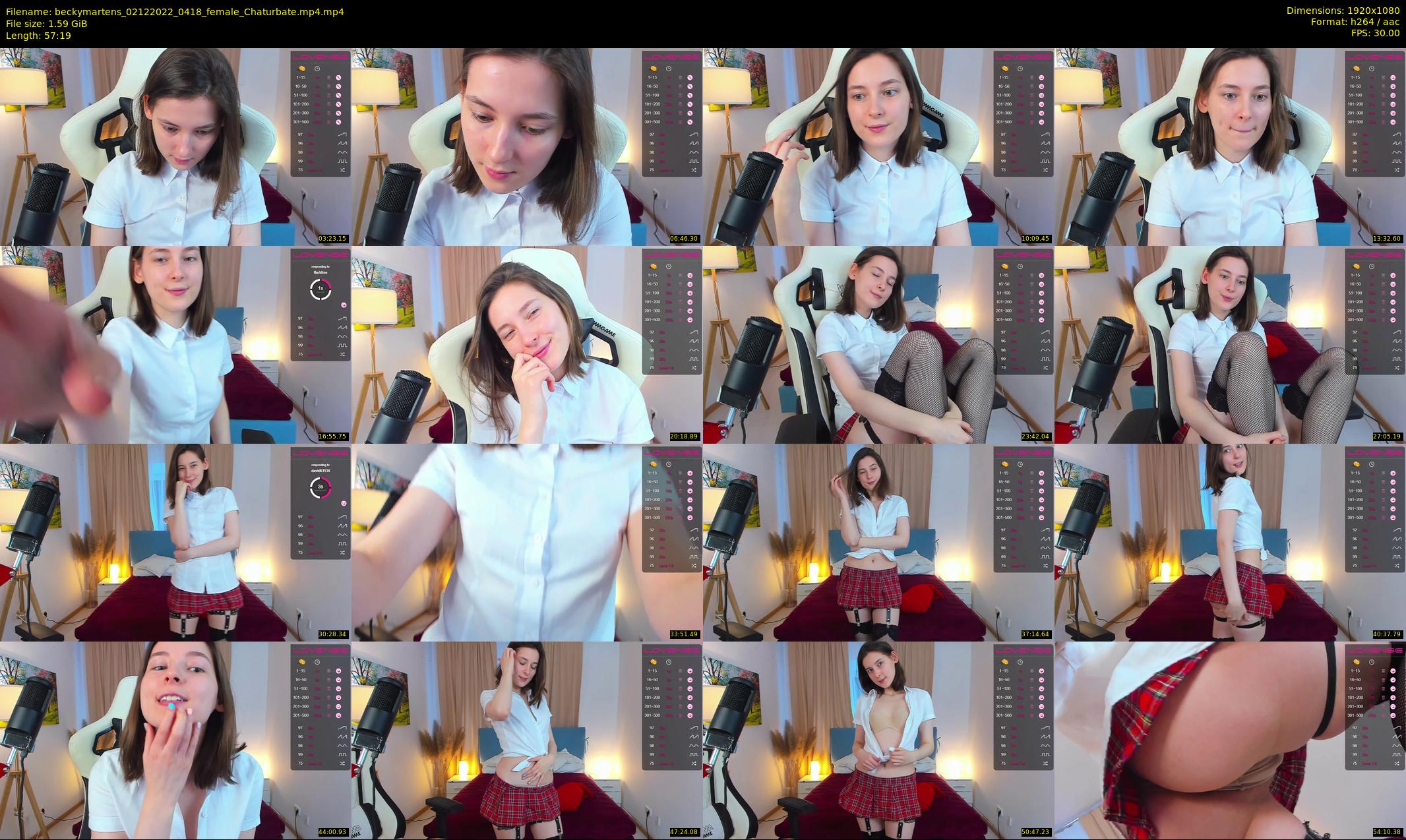 beckymartens — 58 minute Chaturbate female cam show recording, 1080p, Dec 2, 2022