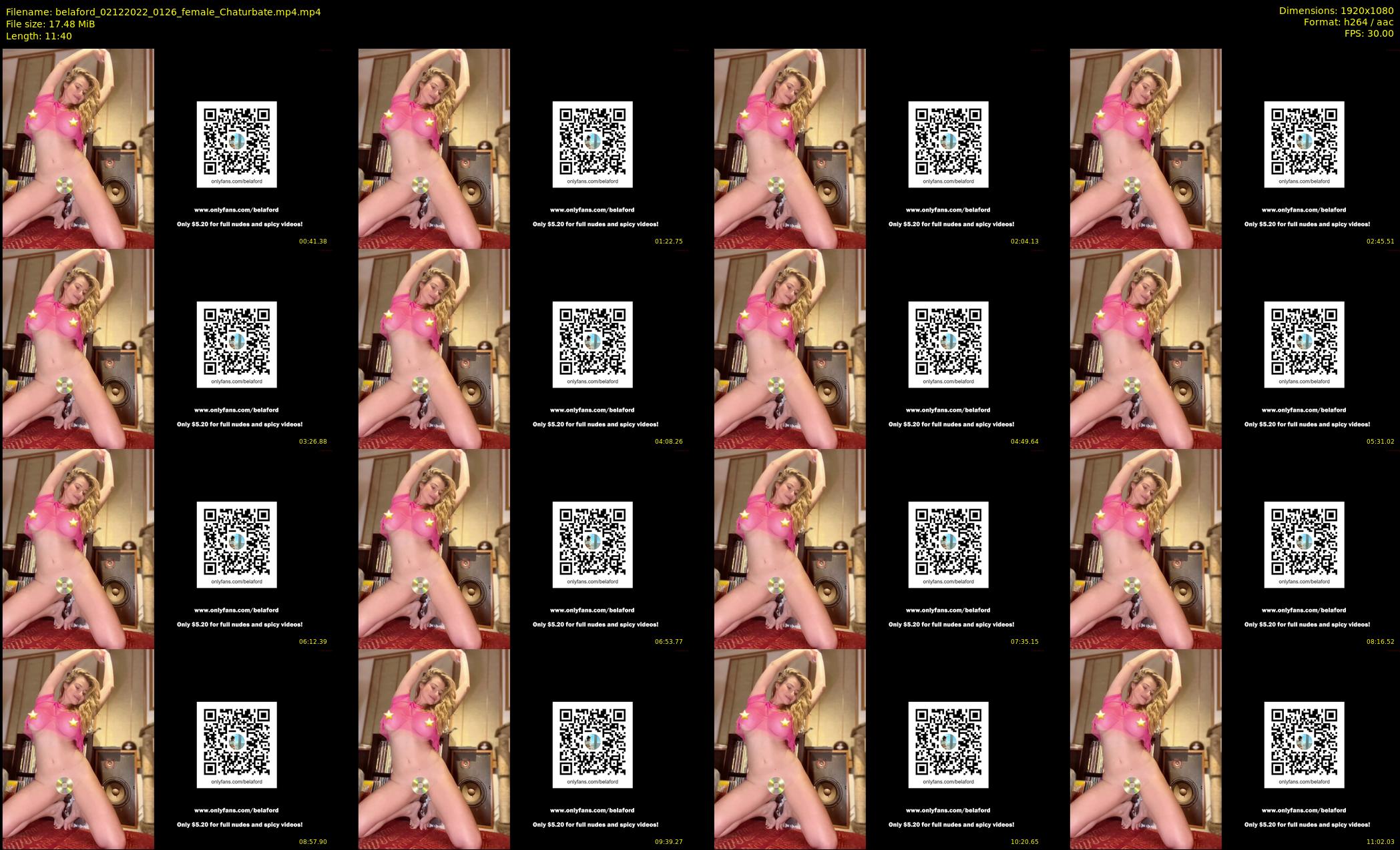 belaford — 12 minute Chaturbate female cam show recording, 1080p, Dec 2, 2022