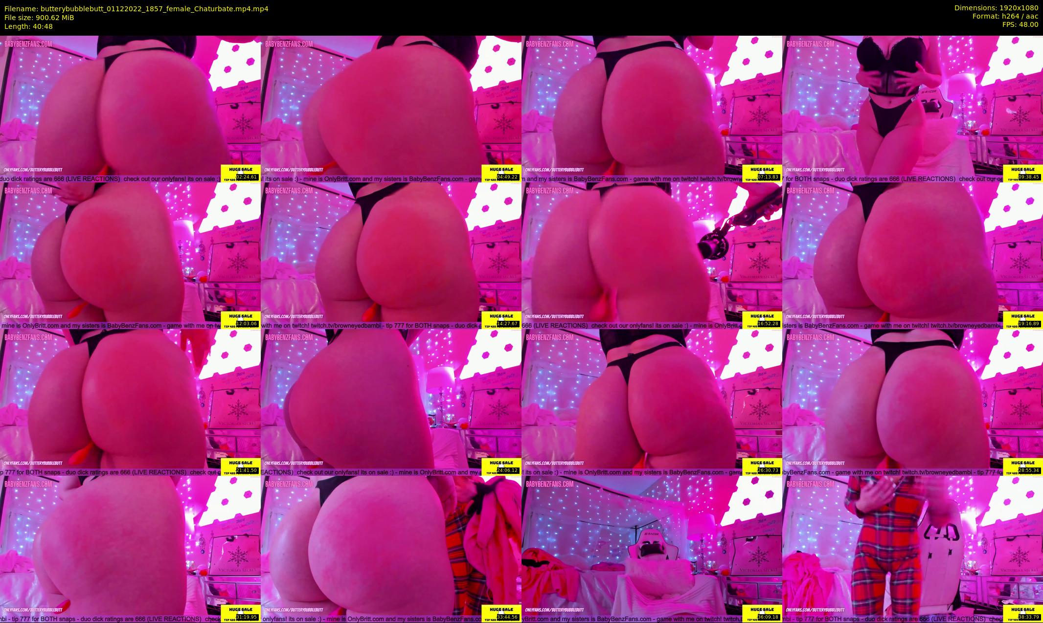 butterybubblebutt — 41 minute Chaturbate couple cam show recording, 1080p, Dec 1, 2022
