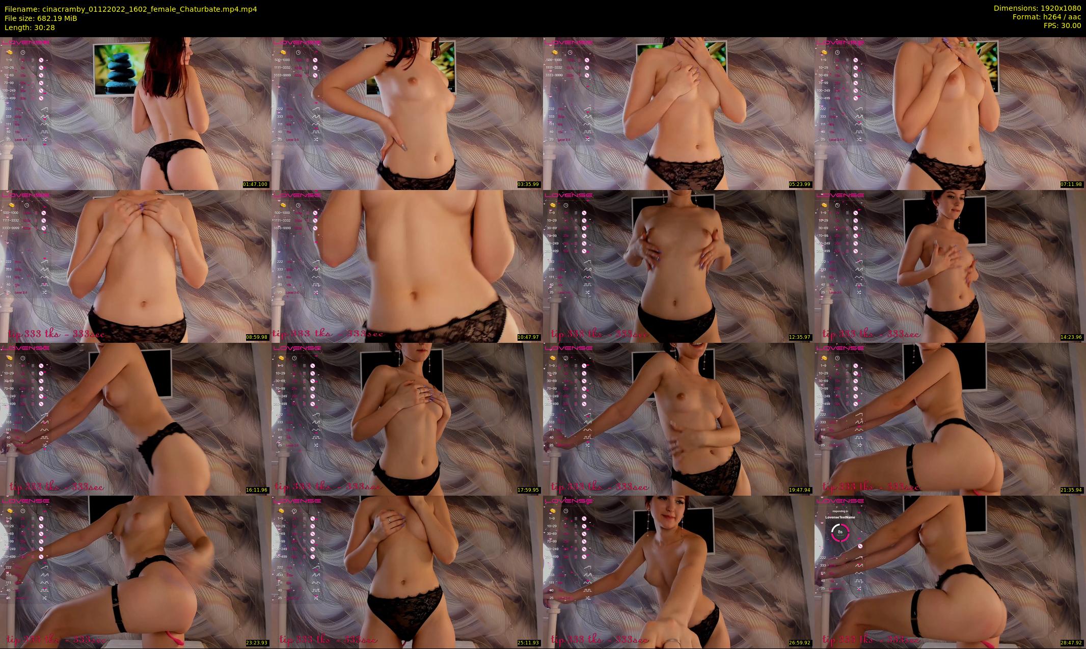 cinacramby — 31 minute Chaturbate female cam show recording, 1080p, Dec 1, 2022