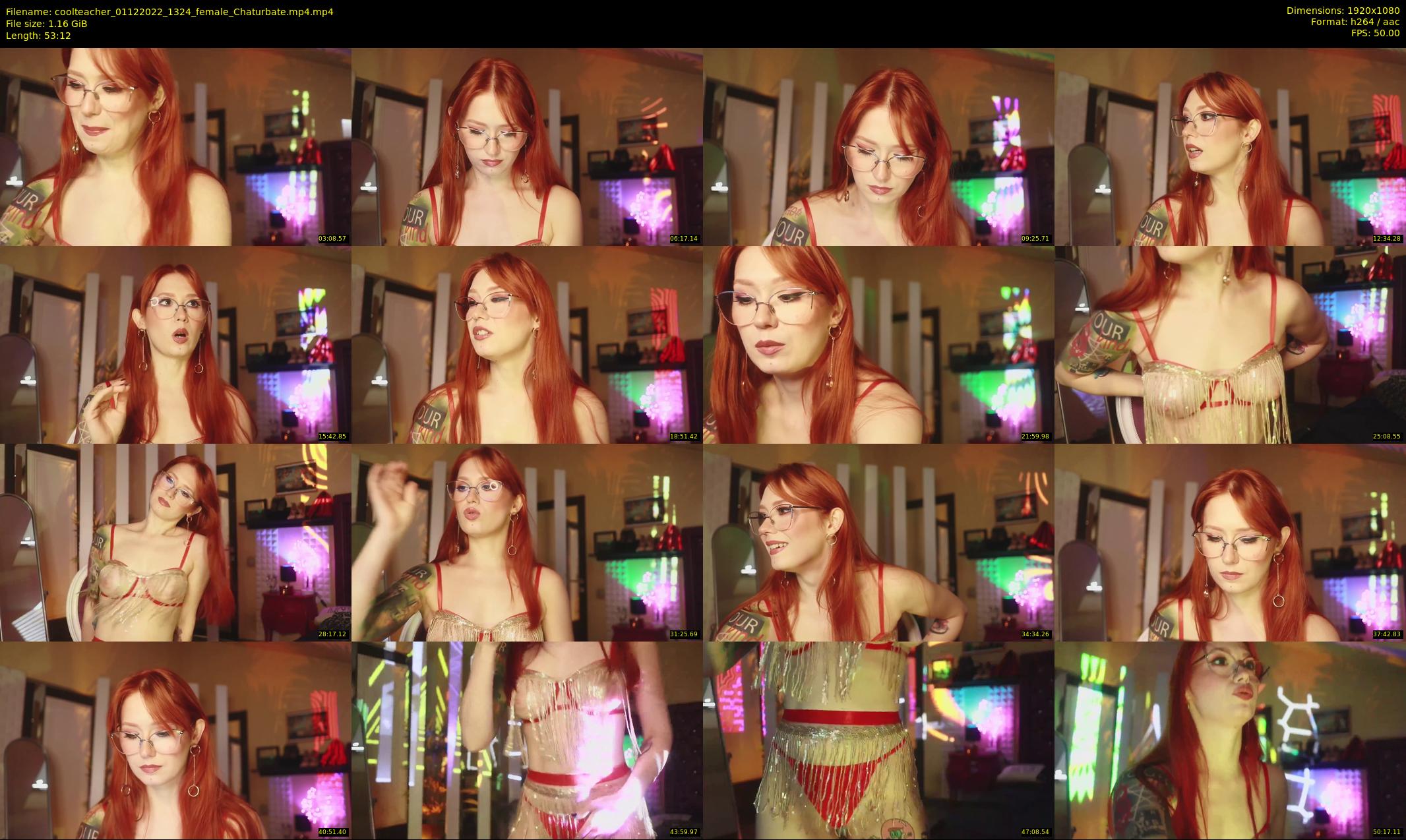 coolteacher — 54 minute Chaturbate female cam show recording, 1080p, Dec 1, 2022
