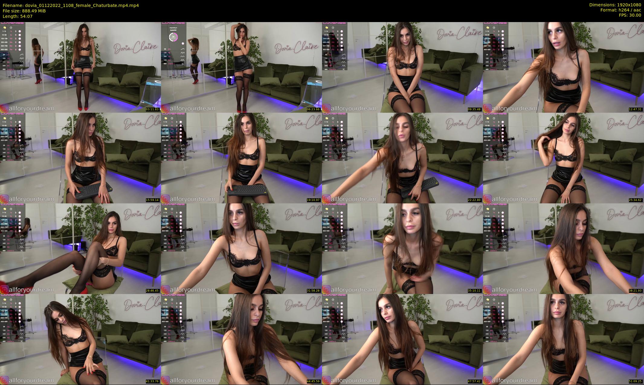 dovia — 55 minute Chaturbate female cam show recording, 1080p, Dec 1, 2022
