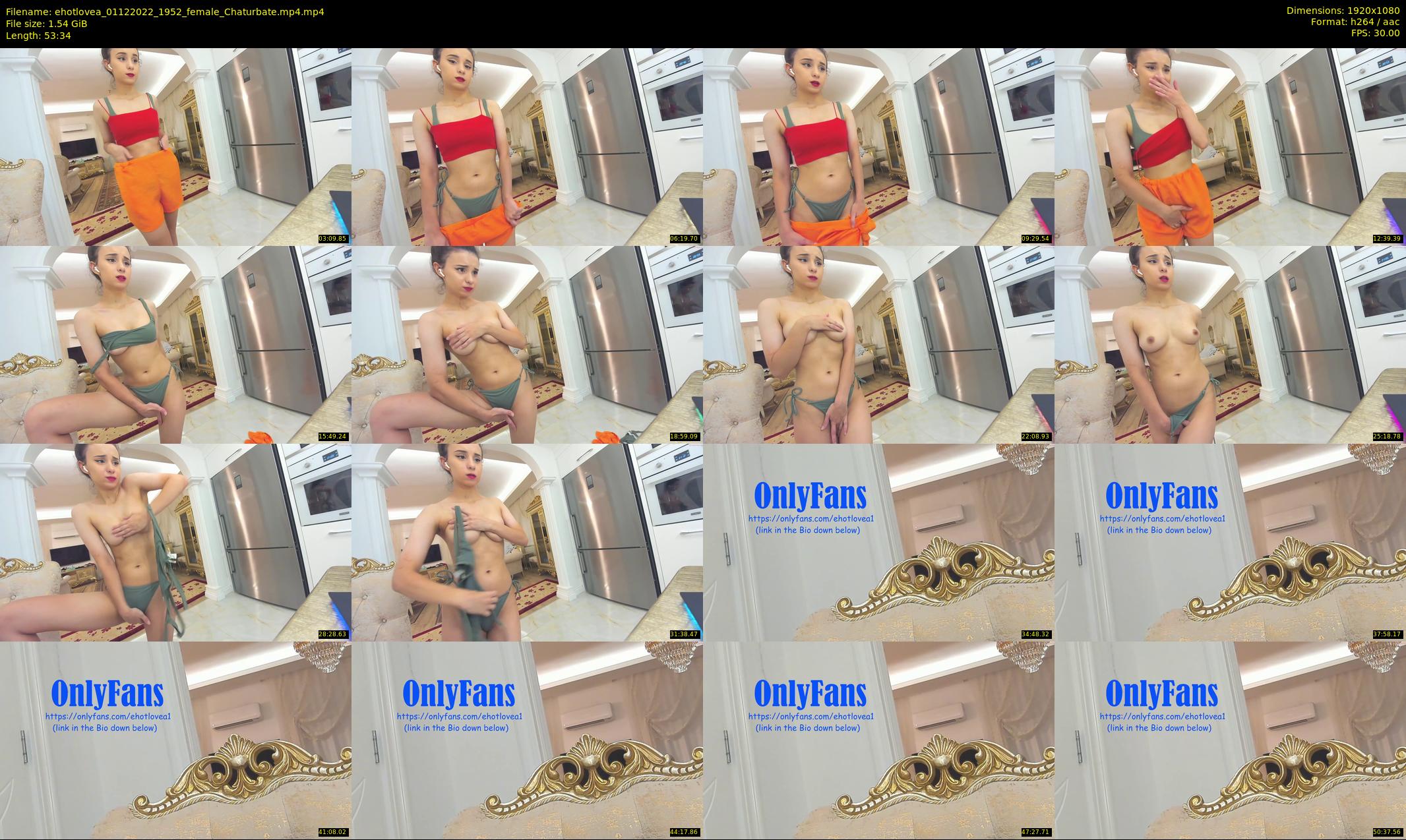ehotlovea — 54 minute Chaturbate female cam show recording, 1080p, Dec 1, 2022