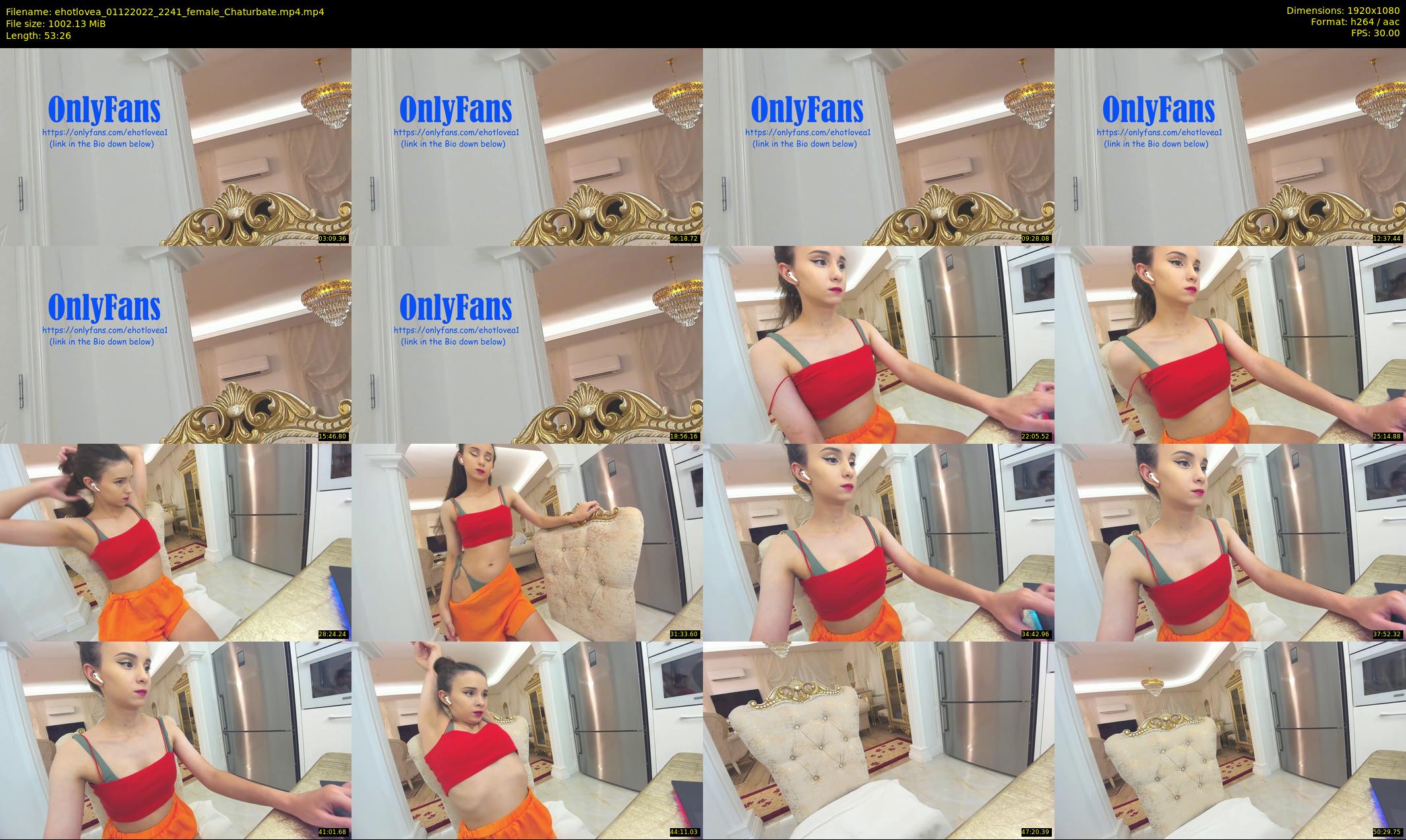 ehotlovea — 54 minute Chaturbate female cam show recording, 1080p, Dec 1, 2022