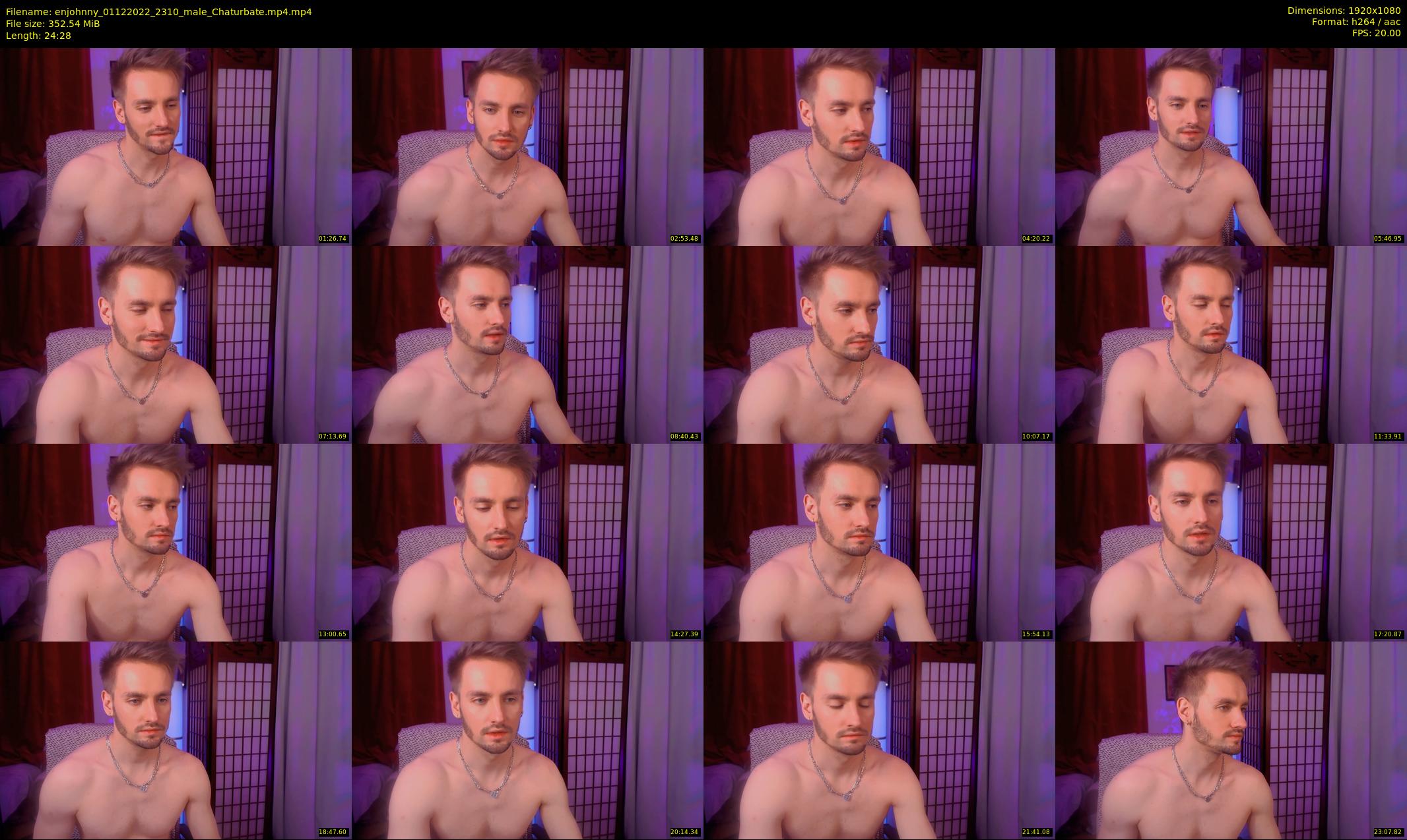 enjohnny — 25 minute Chaturbate male cam show recording, 1080p, Dec 1, 2022