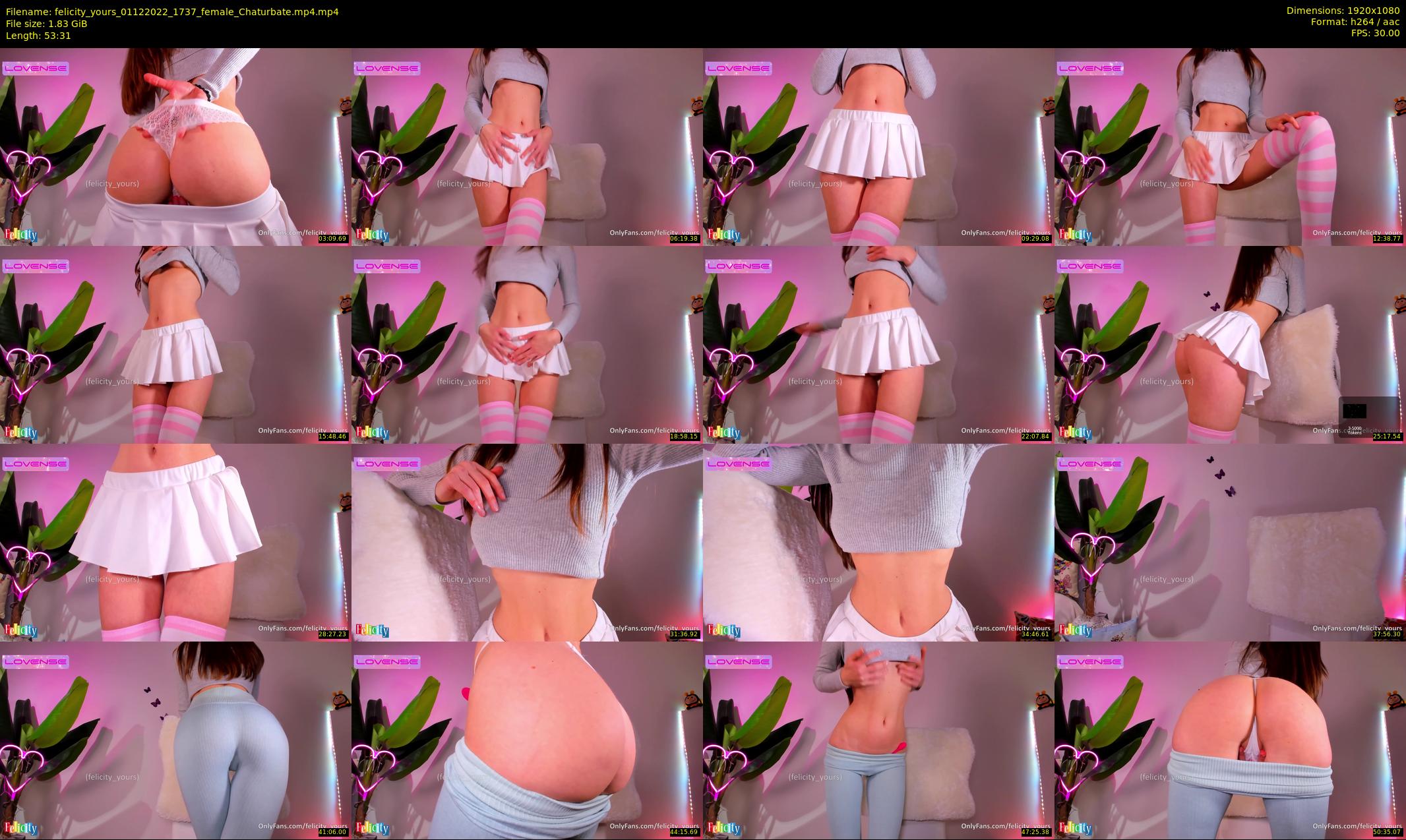felicity_yours — 54 minute Chaturbate female cam show recording, 1080p, Dec 1, 2022