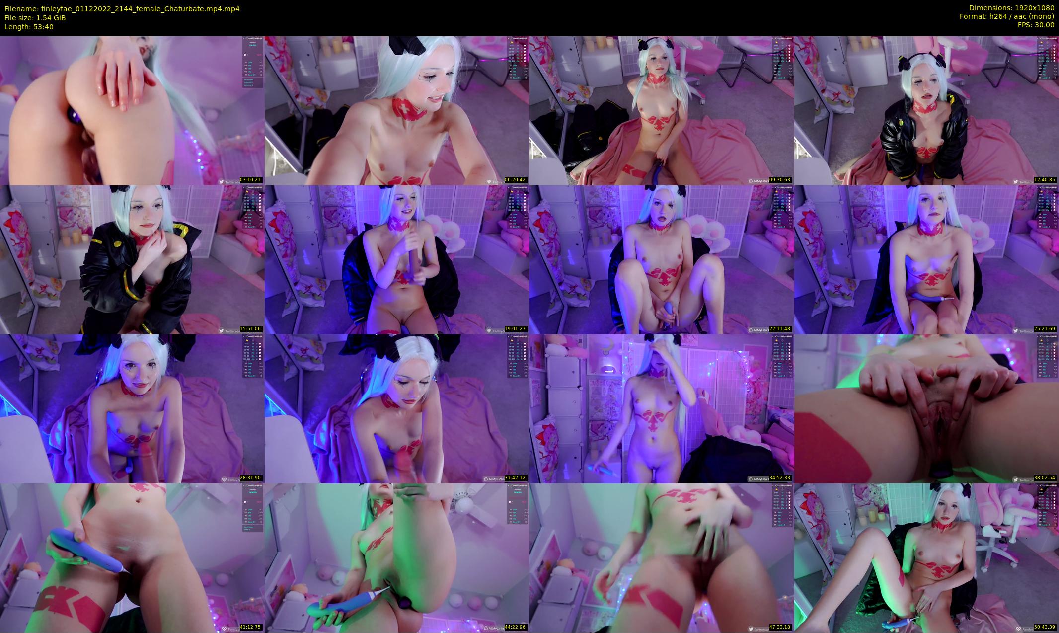 finleyfae — 54 minute Chaturbate female cam show recording, 1080p, Dec 1, 2022