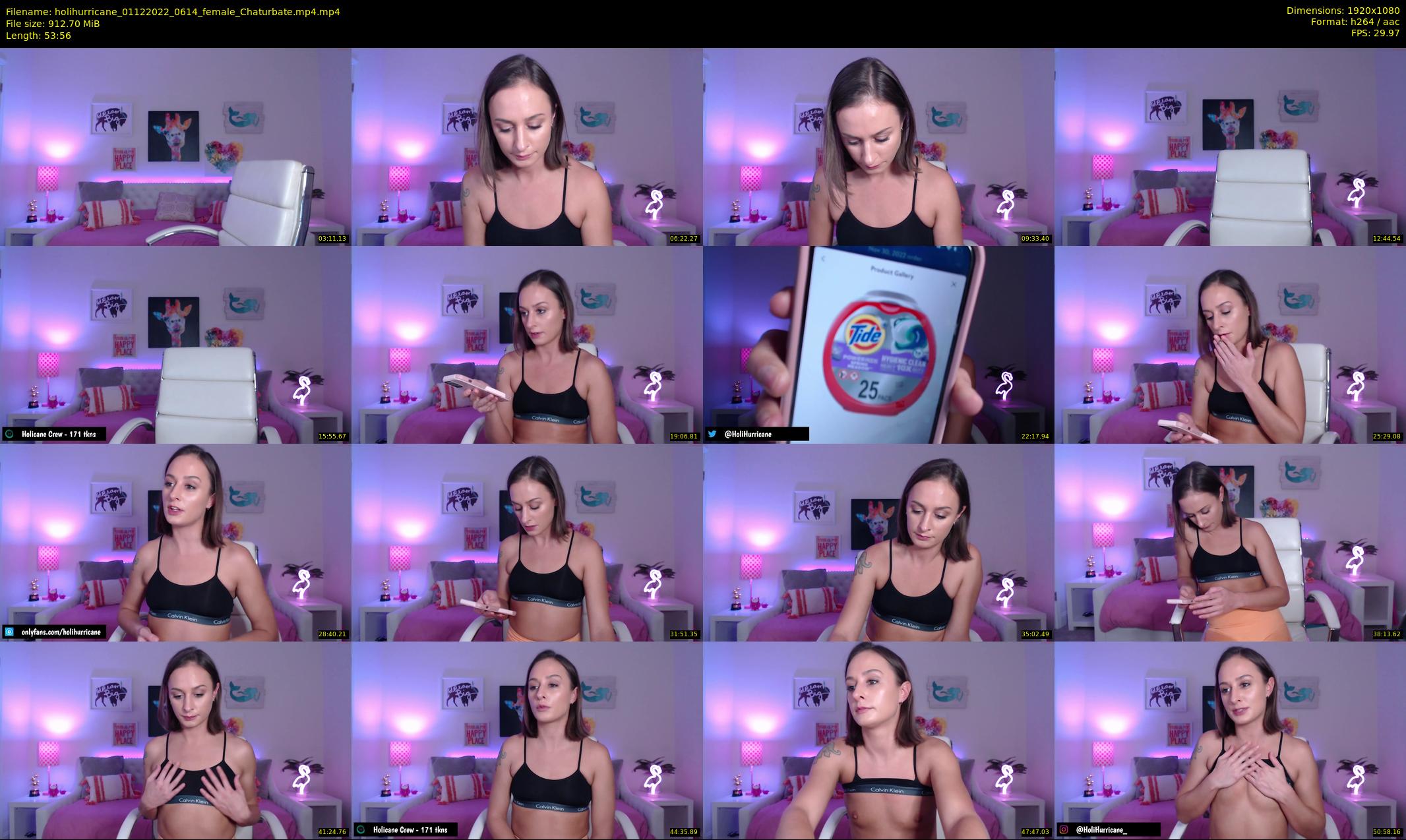 holihurricane — 54 minute Chaturbate female cam show recording, 1080p, Dec 1, 2022