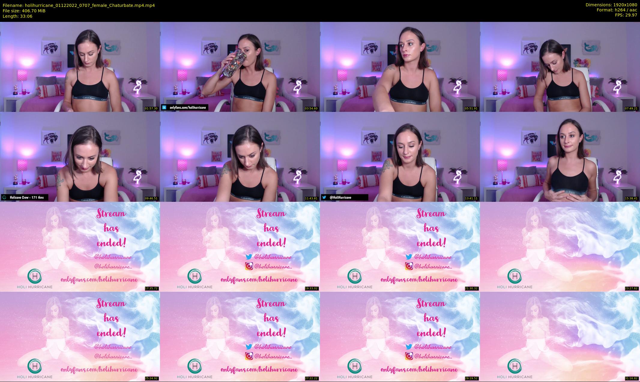 holihurricane — 34 minute Chaturbate female cam show recording, 1080p, Dec 1, 2022