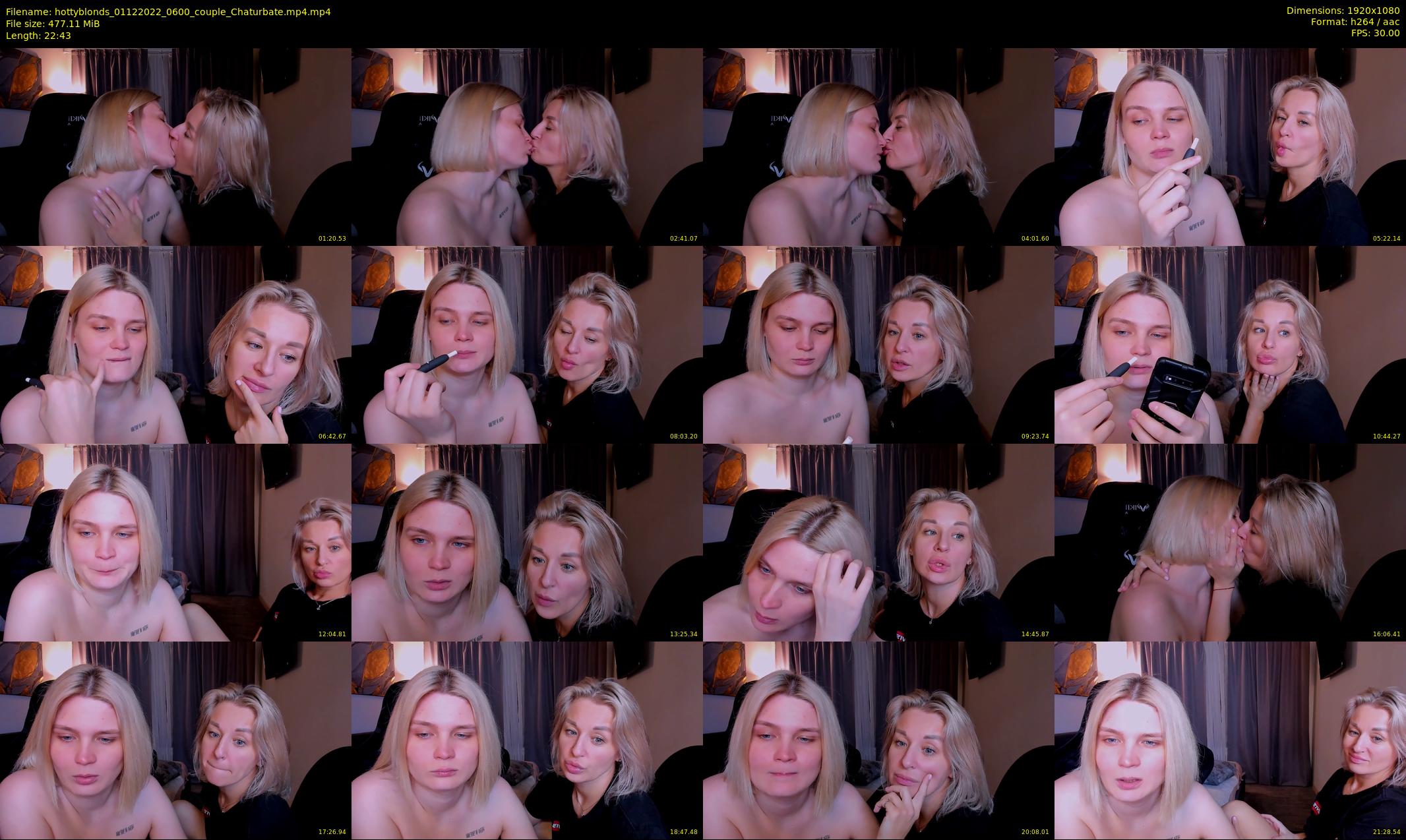 hottyblonds — 23 minute Chaturbate couple cam show recording, 1080p, Dec 1, 2022