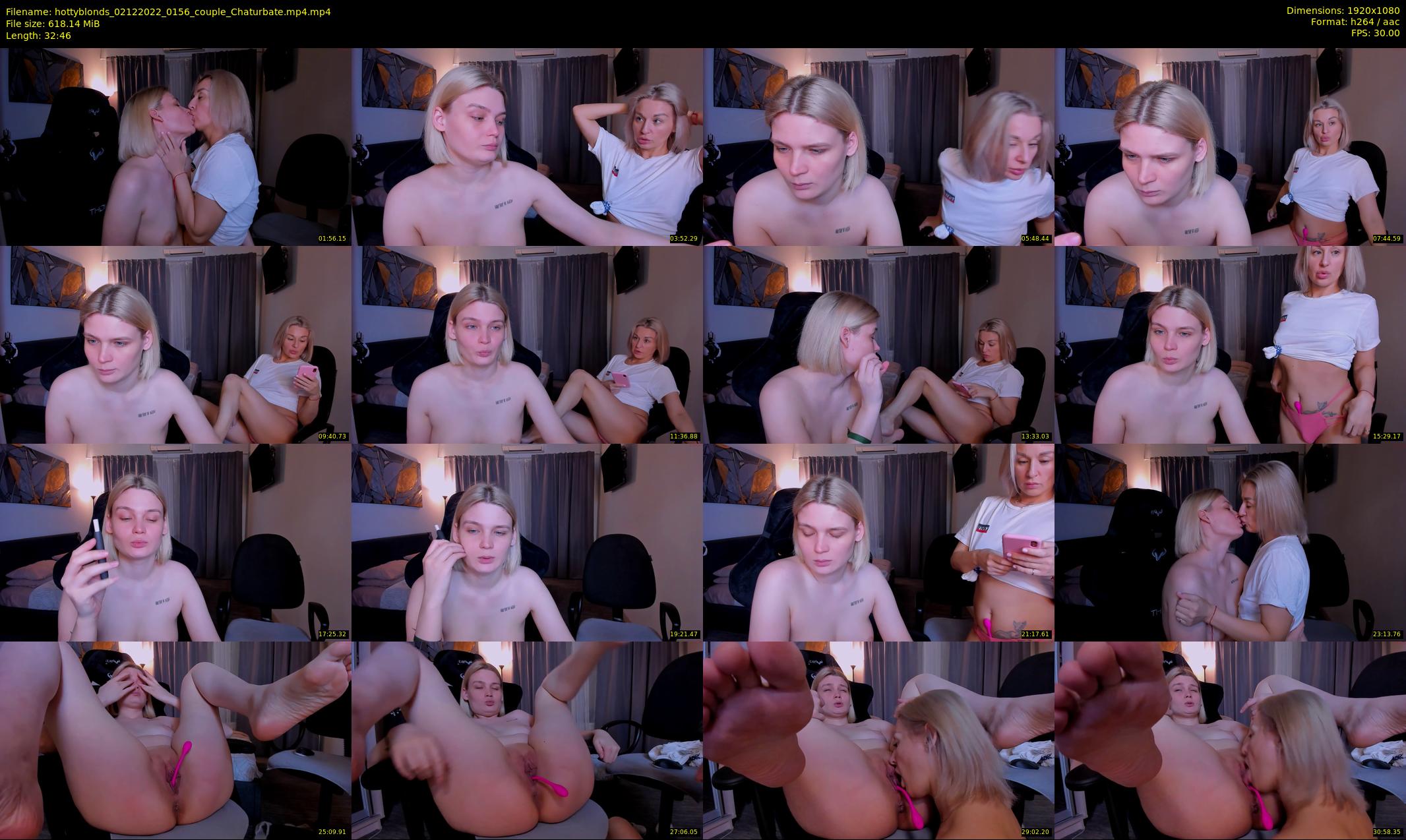 hottyblonds — 33 minute Chaturbate couple cam show recording, 1080p, Dec 2, 2022