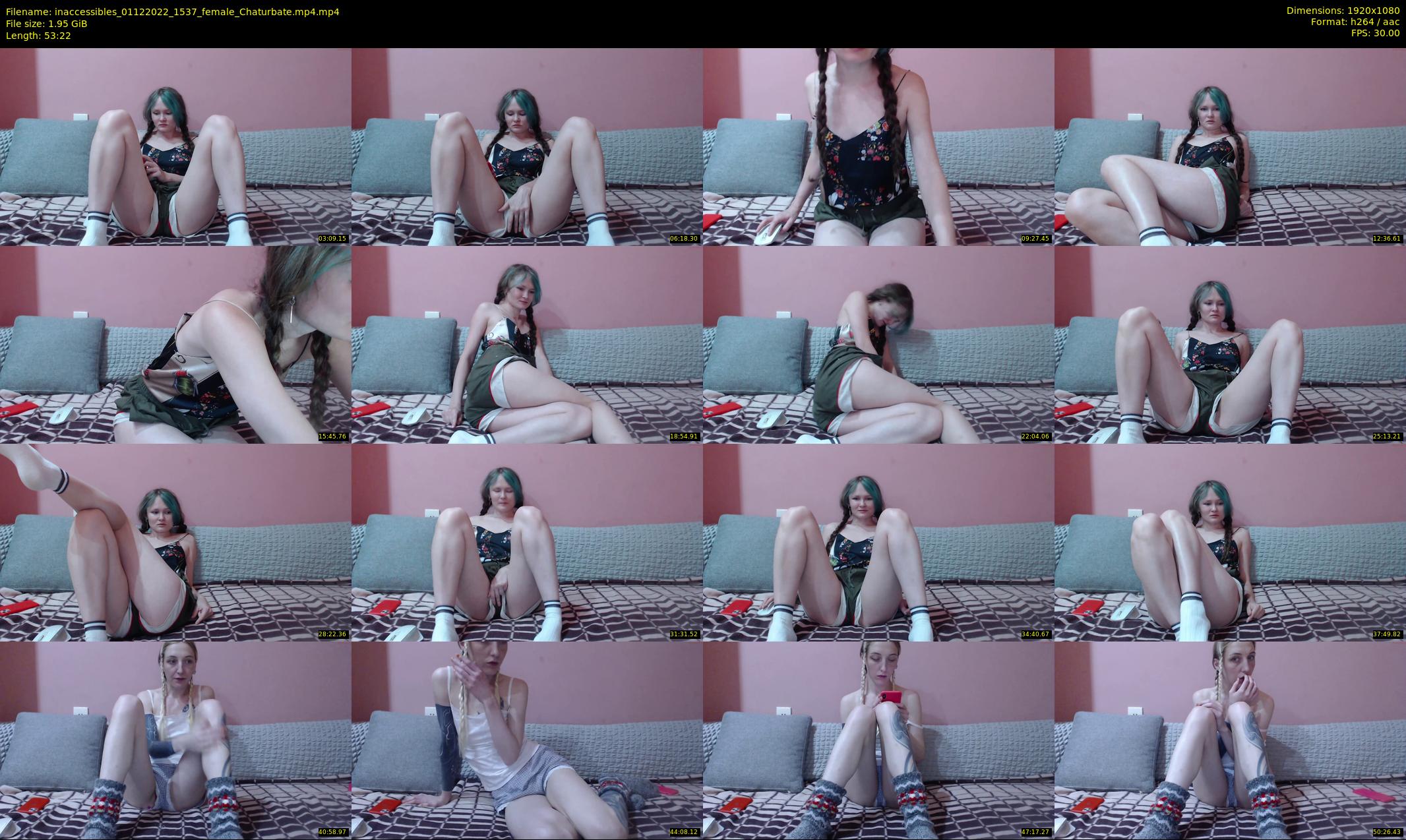 inaccessibles — 54 minute Chaturbate female cam show recording, 1080p, Dec 1, 2022