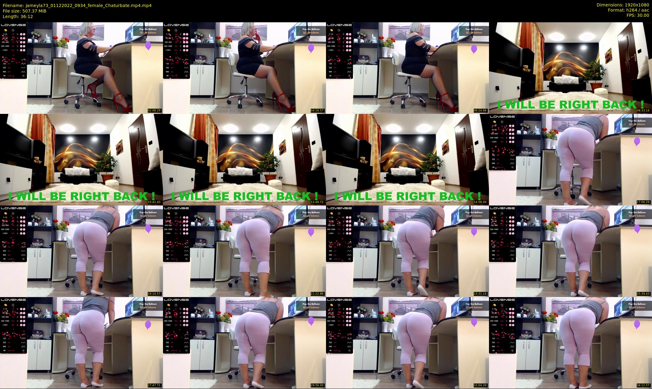 jameyla73 — 37 minute Chaturbate female cam show recording, 1080p, Dec 1, 2022