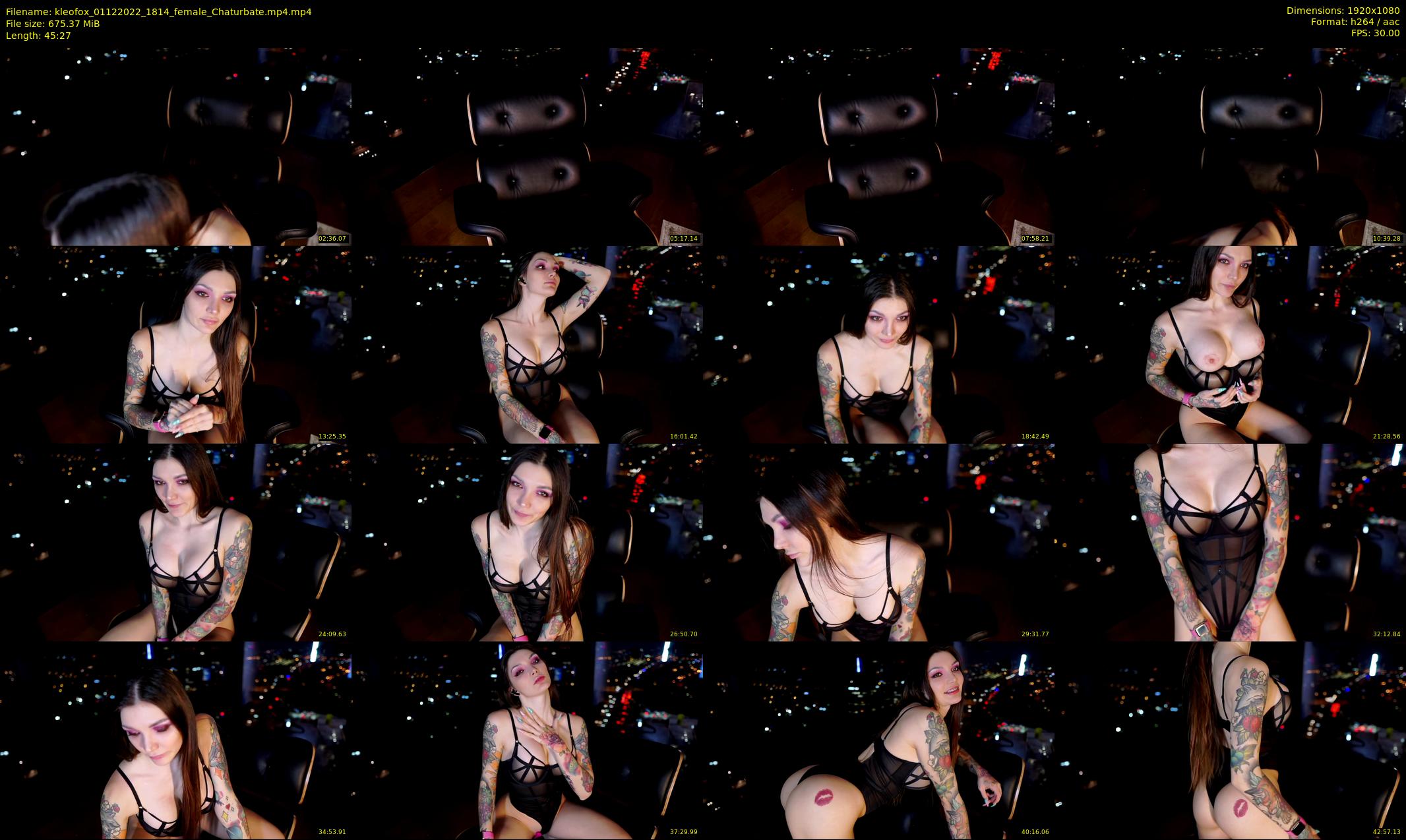 kleofox — 46 minute Chaturbate female cam show recording, 1080p, Dec 1, 2022