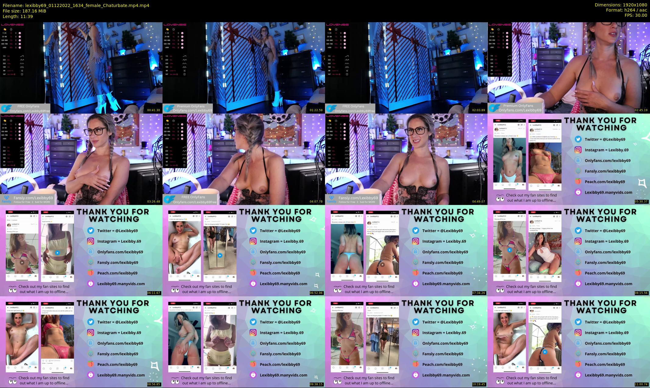 lexibby69 — 12 minute Chaturbate female cam show recording, 1080p, Dec 1, 2022