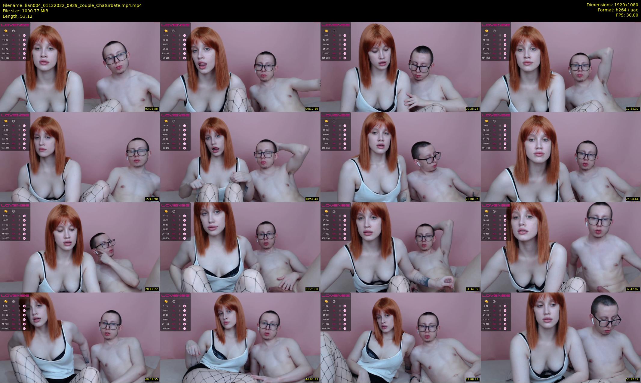 lian004 — 54 minute Chaturbate female cam show recording, 1080p, Dec 1, 2022